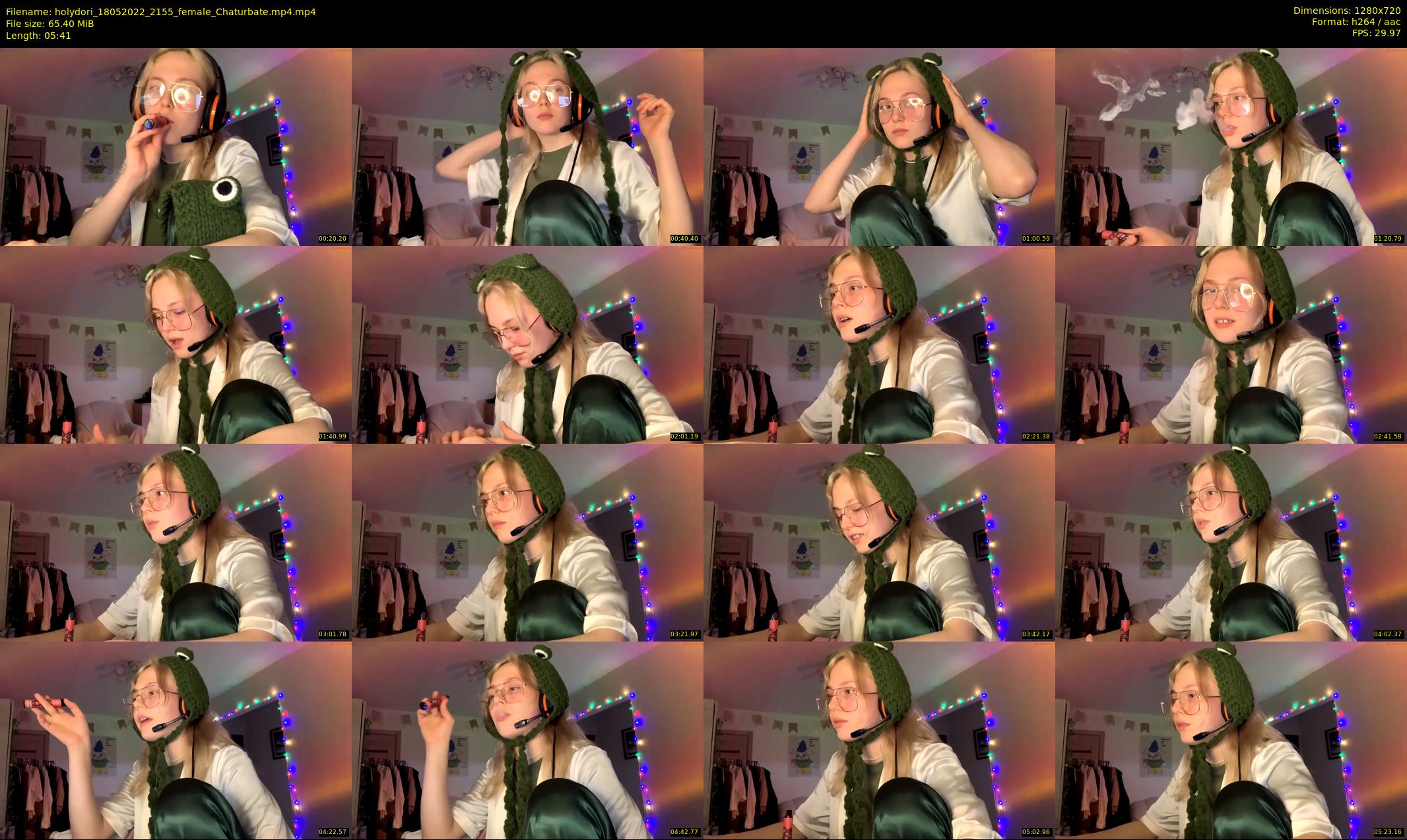 holydori — 6 minute Chaturbate female cam show recording, 720p, May 18, 2022