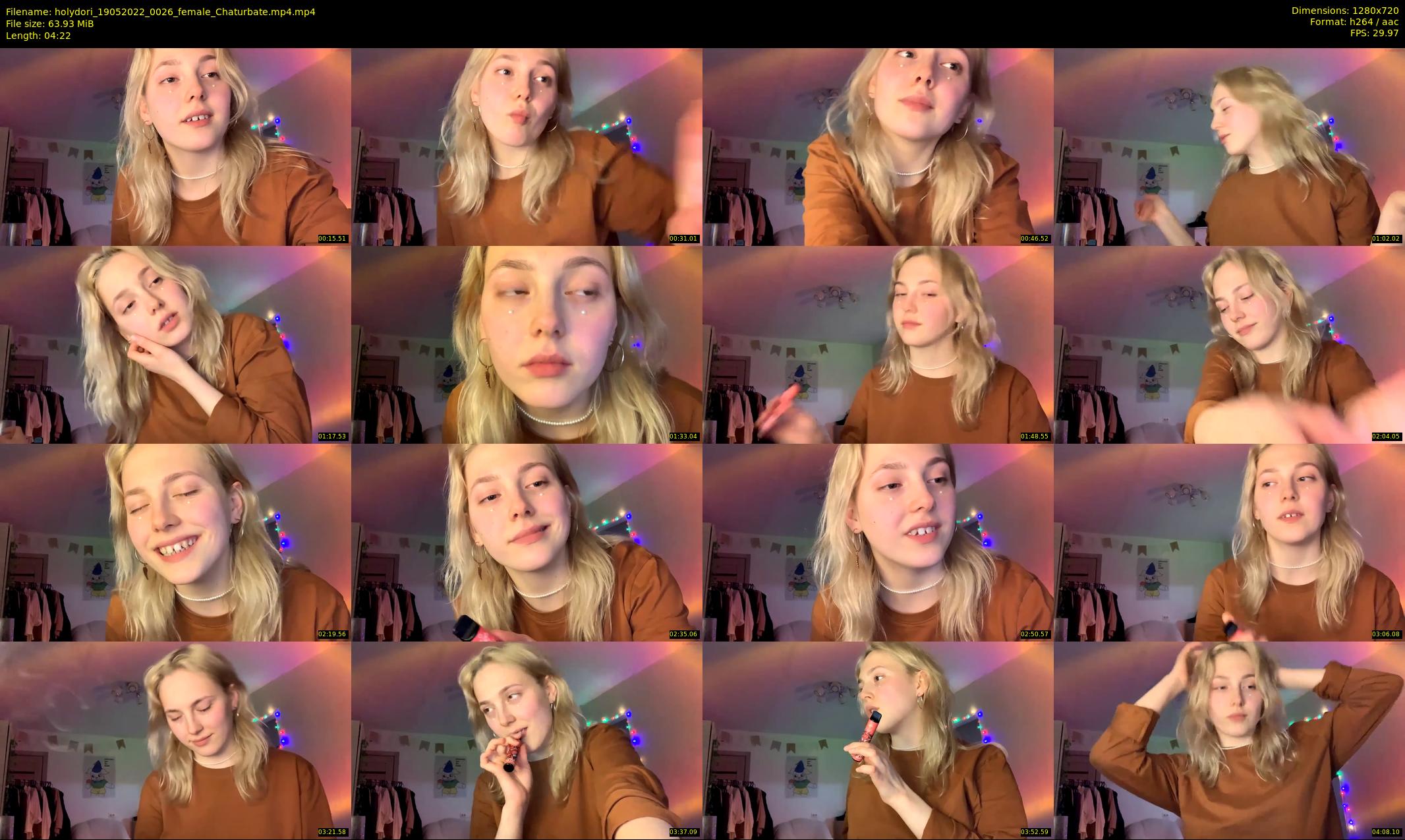 holydori — 5 minute Chaturbate female cam show recording, 720p, May 19, 2022