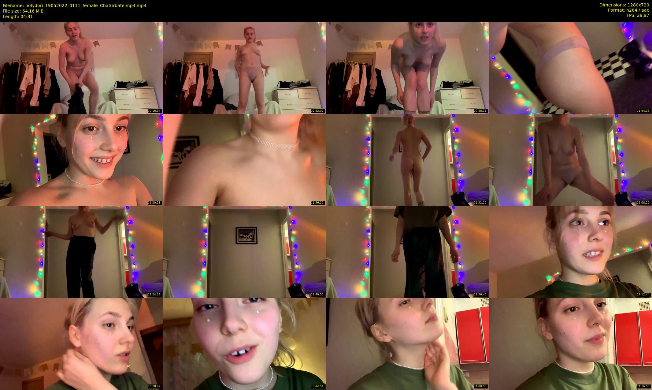 holydori — 5 minute Chaturbate female cam show recording, 720p, May 19, 2022
