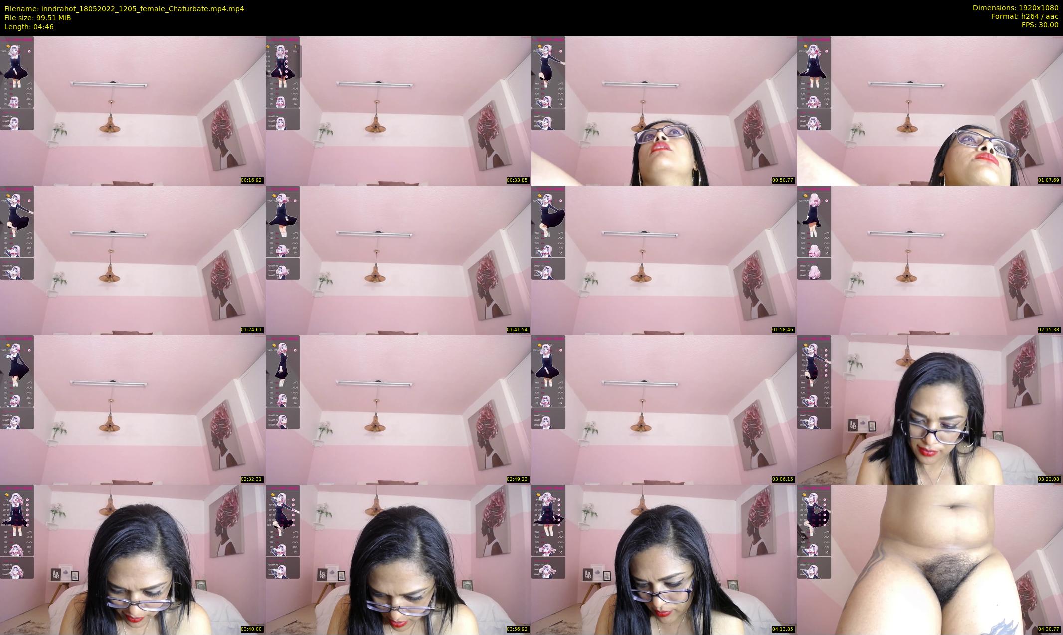 inndrahot — 5 minute Chaturbate female cam show recording, 1080p, May 18, 2022