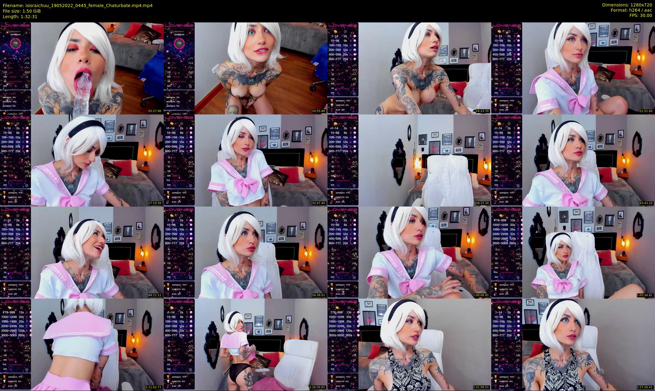 isisraichuu — 93 minute Chaturbate female cam show recording, 720p, May 19, 2022