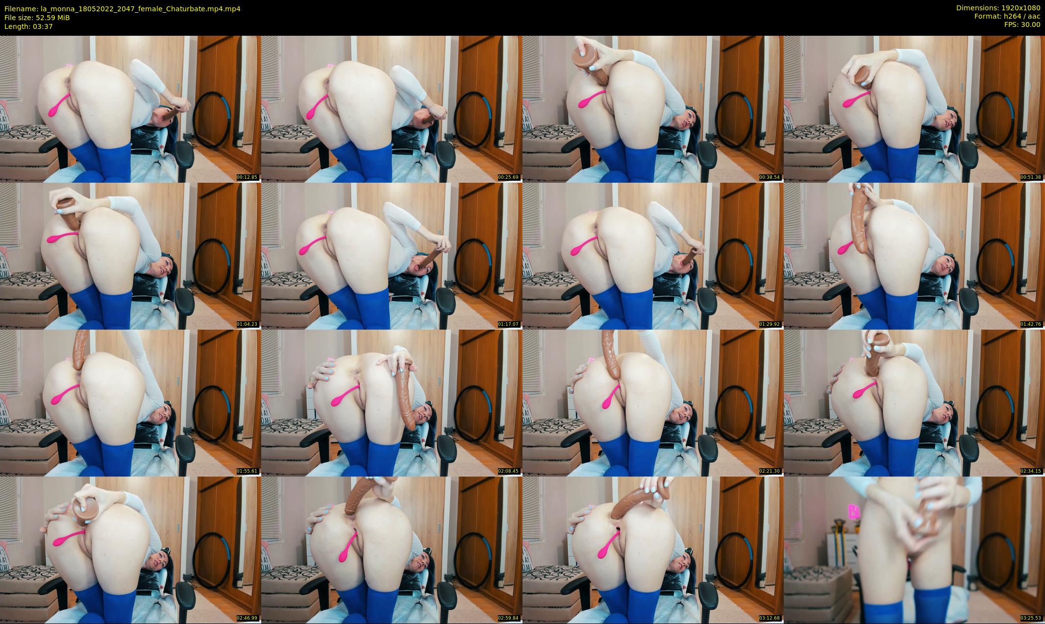la_monna — 4 minute Chaturbate female cam show recording, 1080p, May 18, 2022