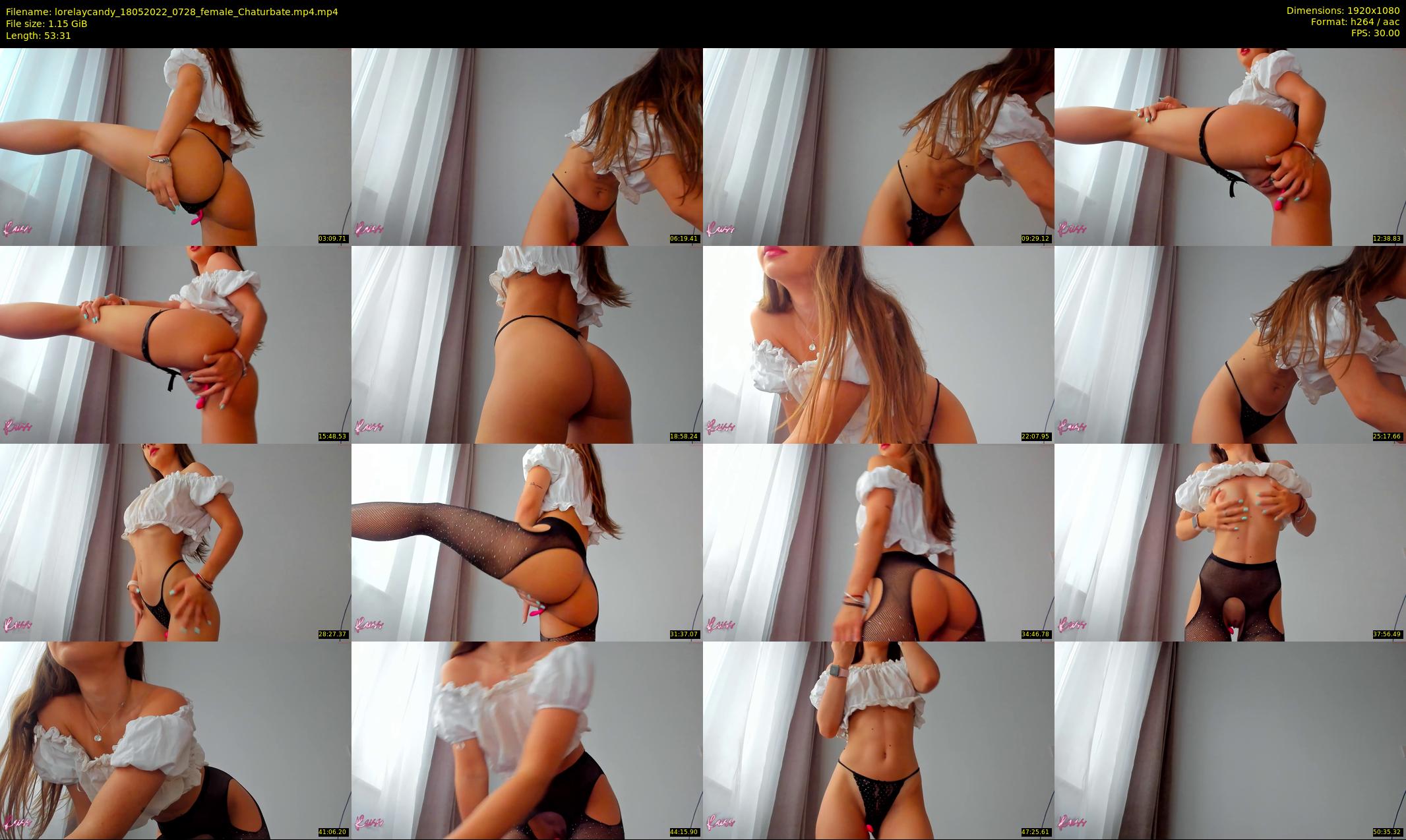 lorelaycandy — 54 minute Chaturbate female cam show recording, 1080p, May 18, 2022