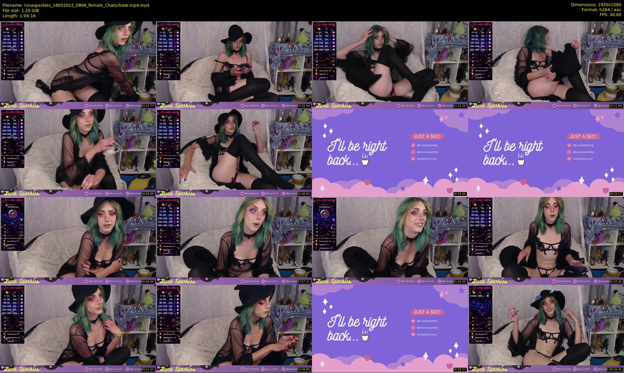 lunasparkles — 65 minute Chaturbate female cam show recording, 1080p, May 18, 2022