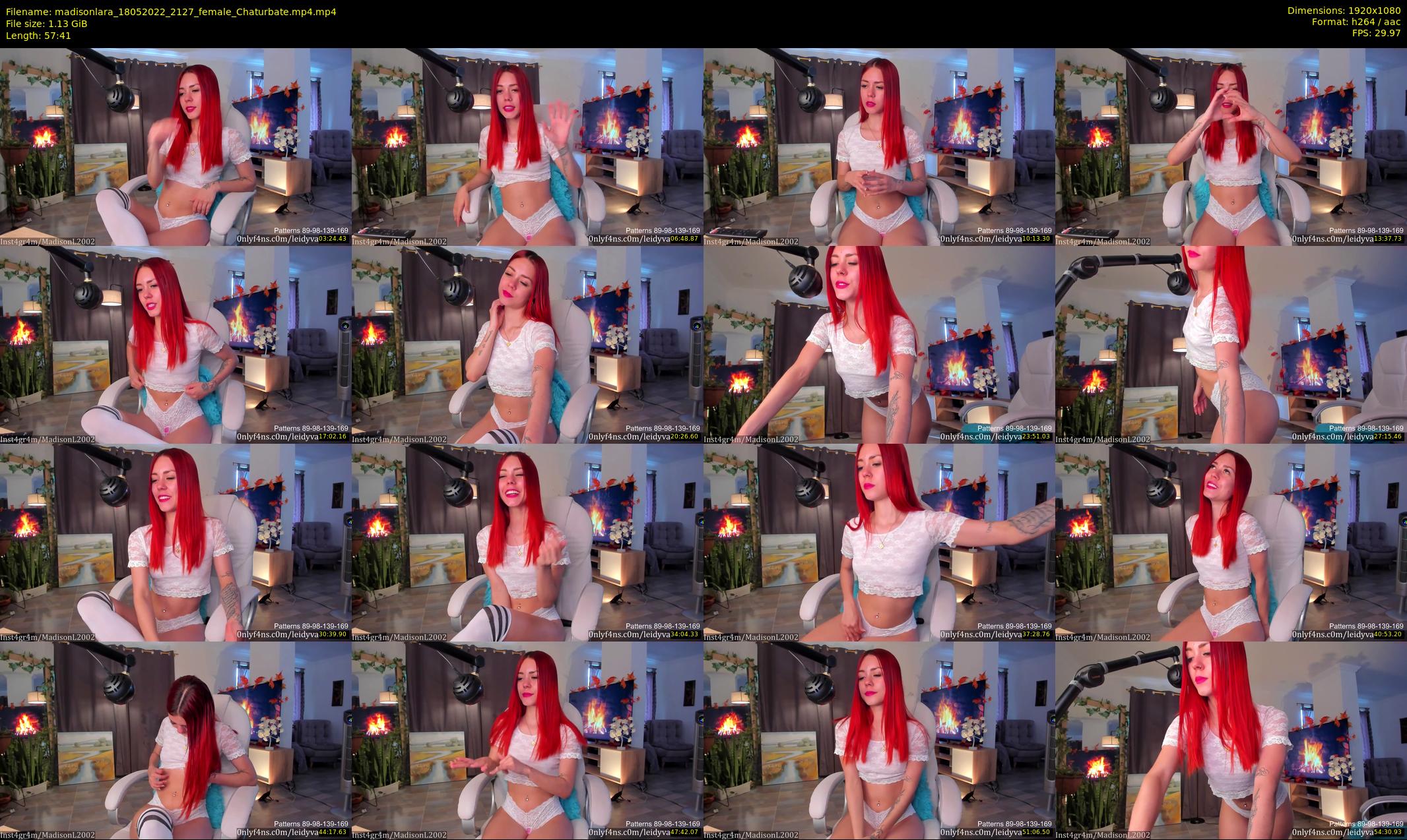 madisonlara — 58 minute Chaturbate female cam show recording, 1080p, May 18, 2022