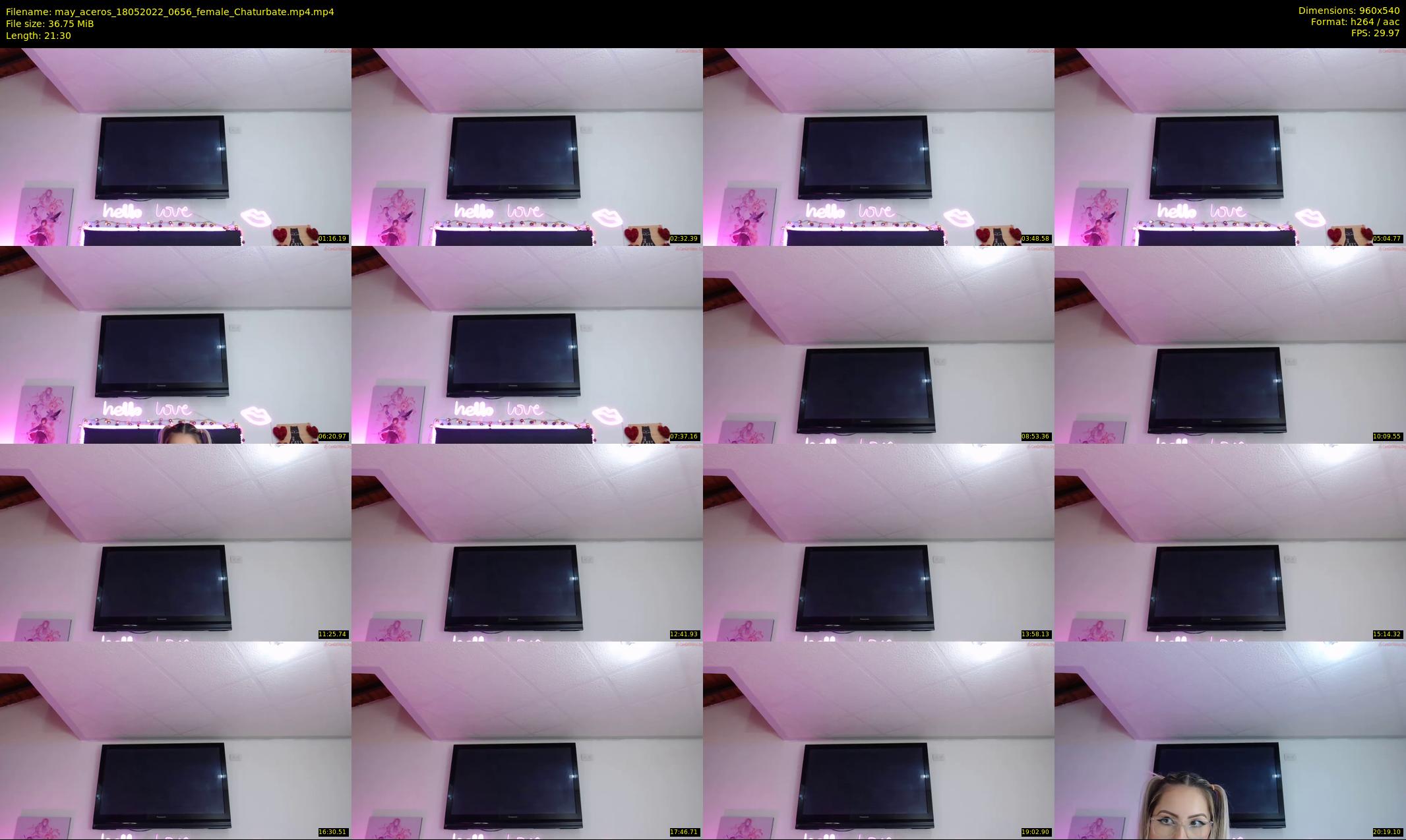 may_aceros — 22 minute Chaturbate female cam show recording, 480p, May 18, 2022