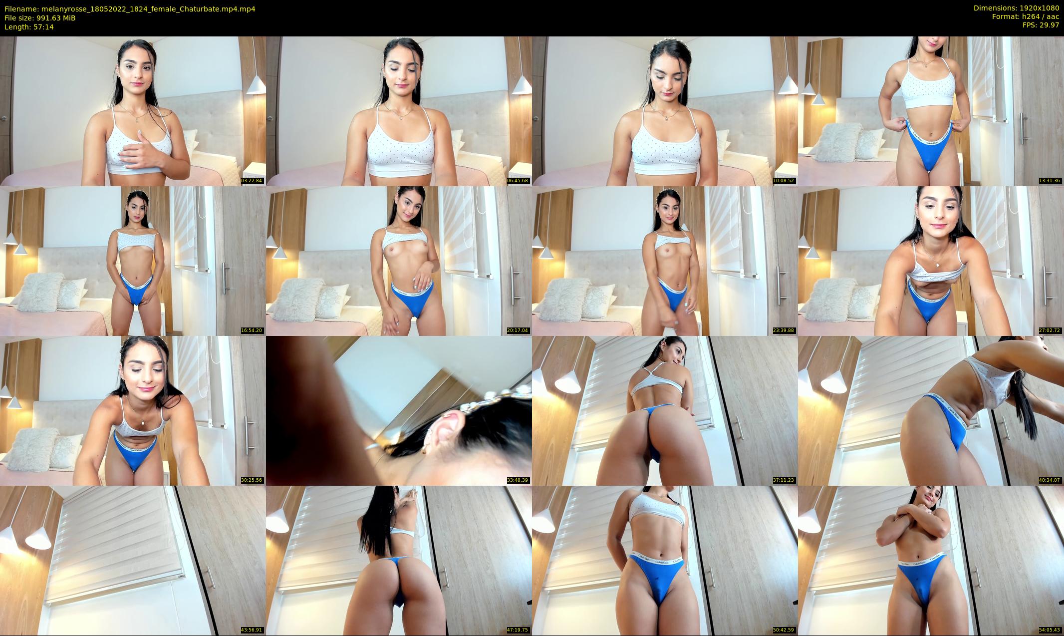 melanyrosse — 58 minute Chaturbate female cam show recording, 1080p, May 18, 2022