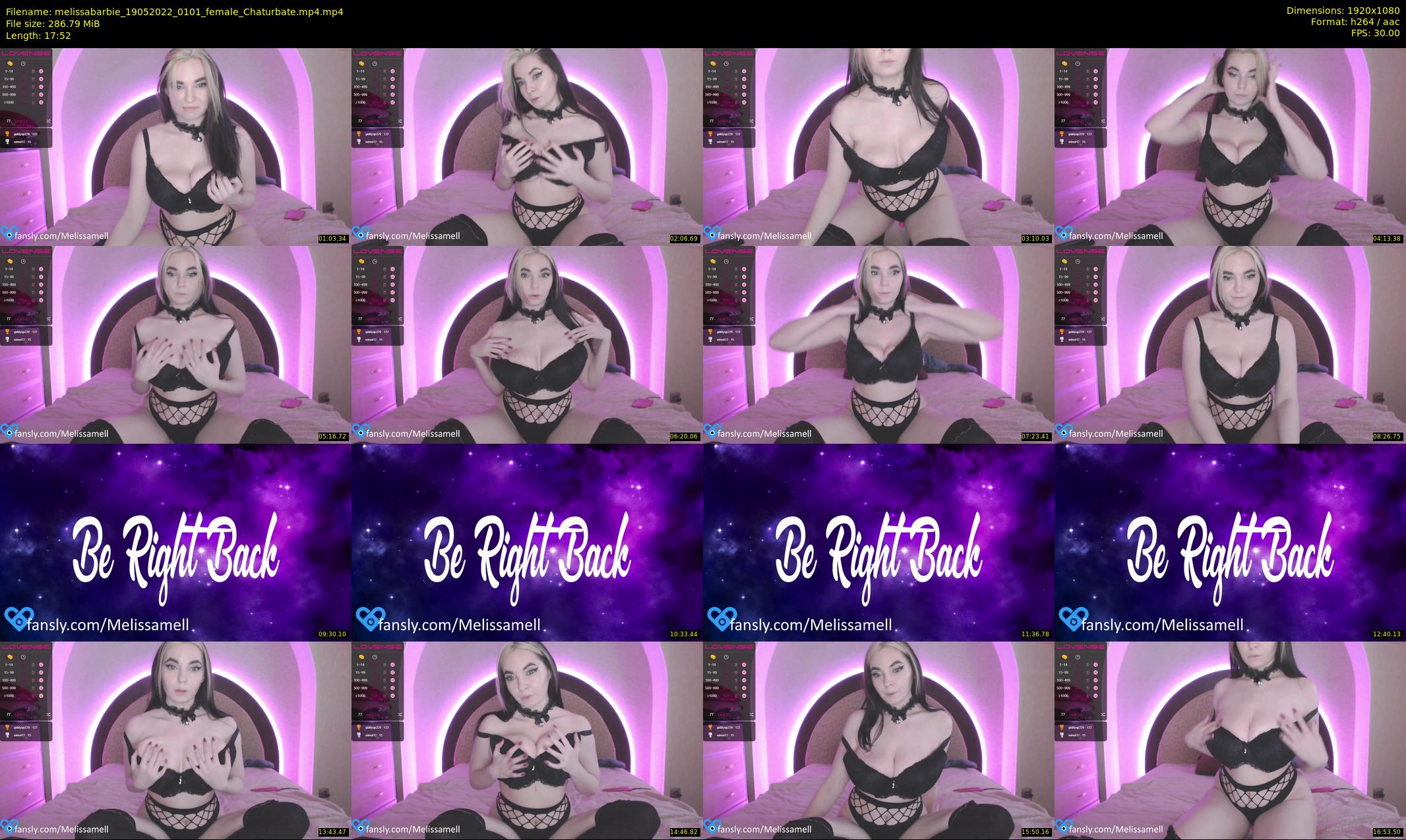 melissabarbie — 18 minute Chaturbate couple cam show recording, 1080p, May 19, 2022