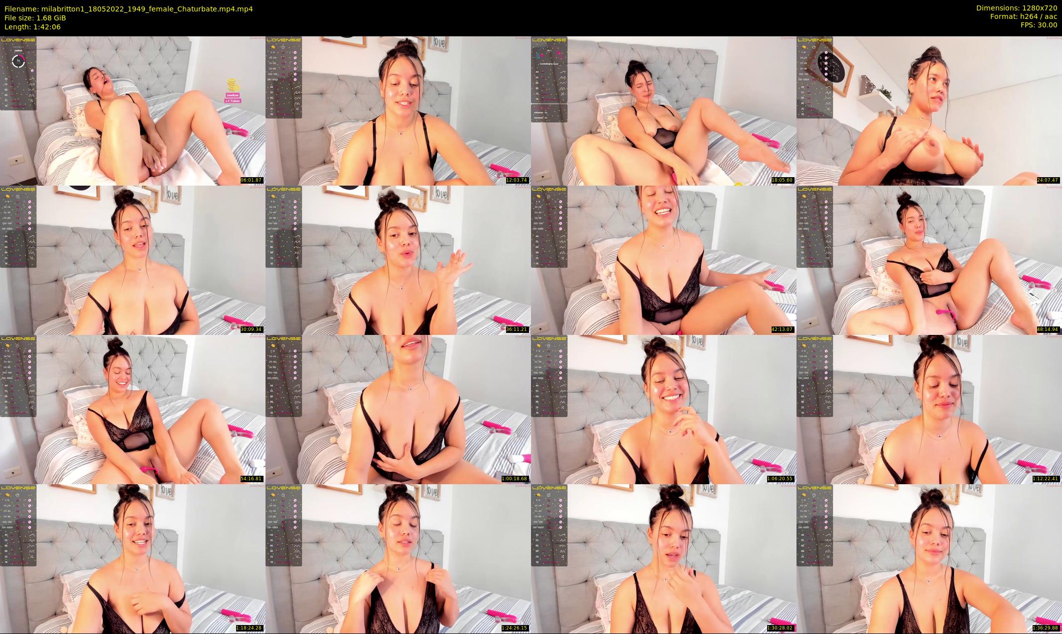 milabritton1 — 103 minute Chaturbate female cam show recording, 720p, May 18, 2022