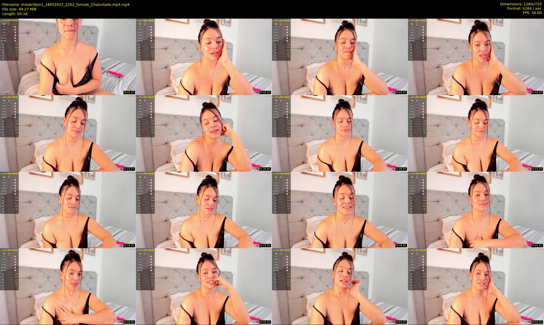 milabritton1 — 5 minute Chaturbate female cam show recording, 720p, May 18, 2022
