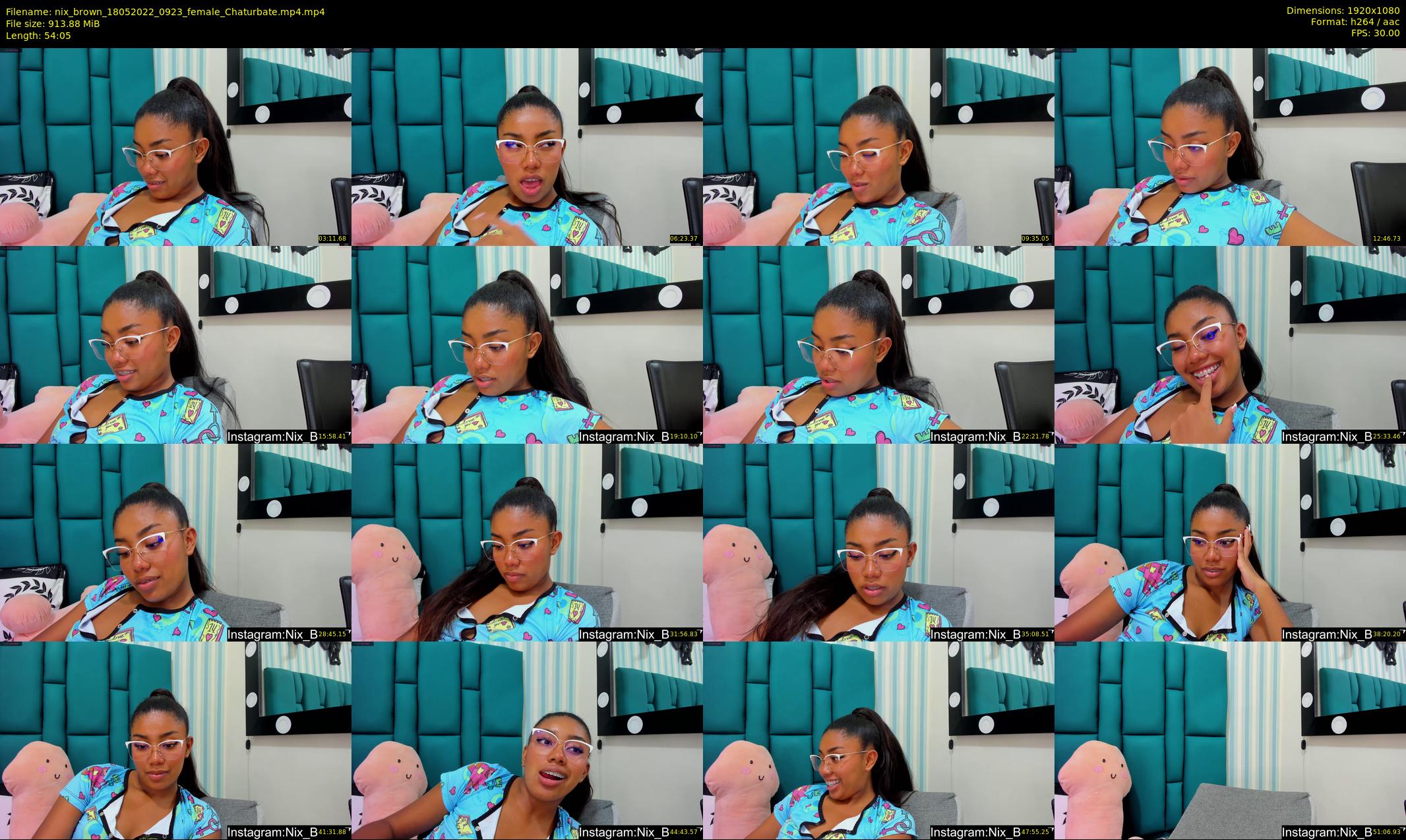 nix_brown — 55 minute Chaturbate female cam show recording, 1080p, May 18, 2022