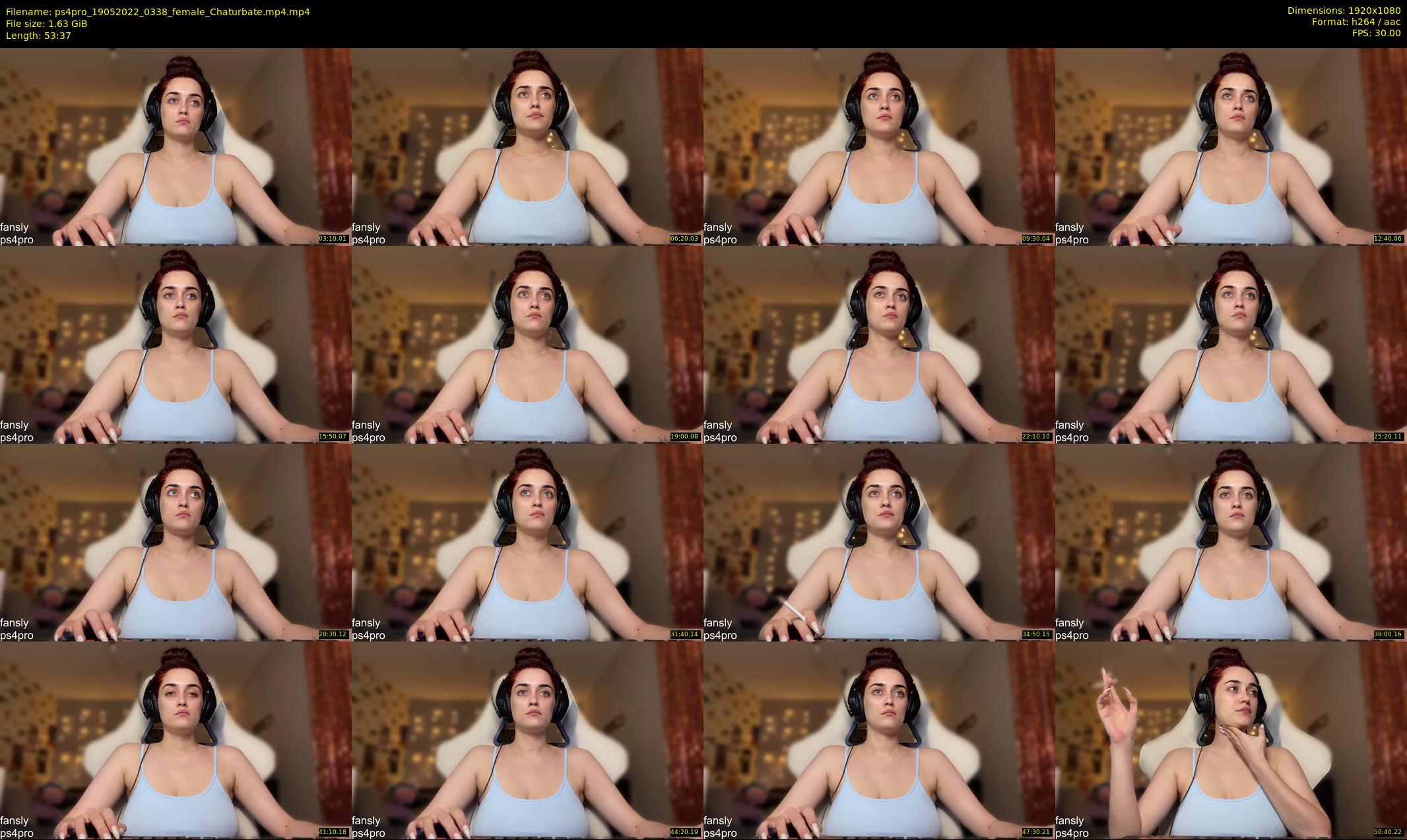 ps4pro — 54 minute Chaturbate female cam show recording, 1080p, May 19, 2022