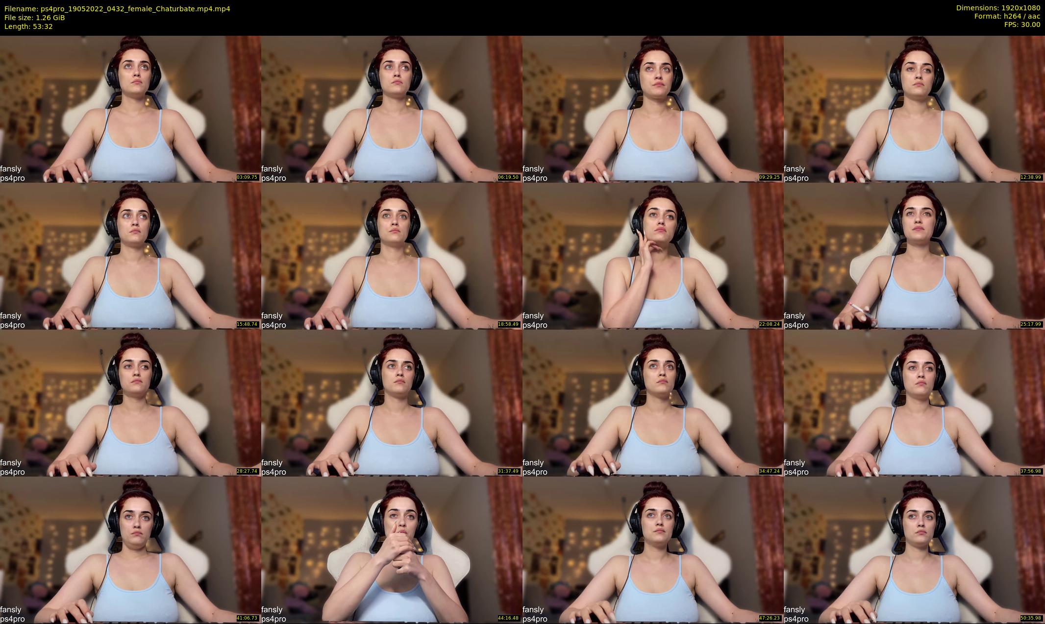 ps4pro — 54 minute Chaturbate female cam show recording, 1080p, May 19, 2022