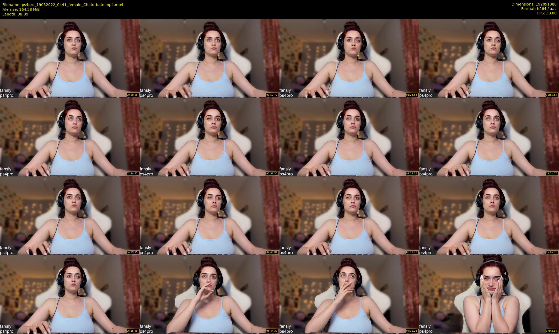 ps4pro — 9 minute Chaturbate female cam show recording, 1080p, May 19, 2022