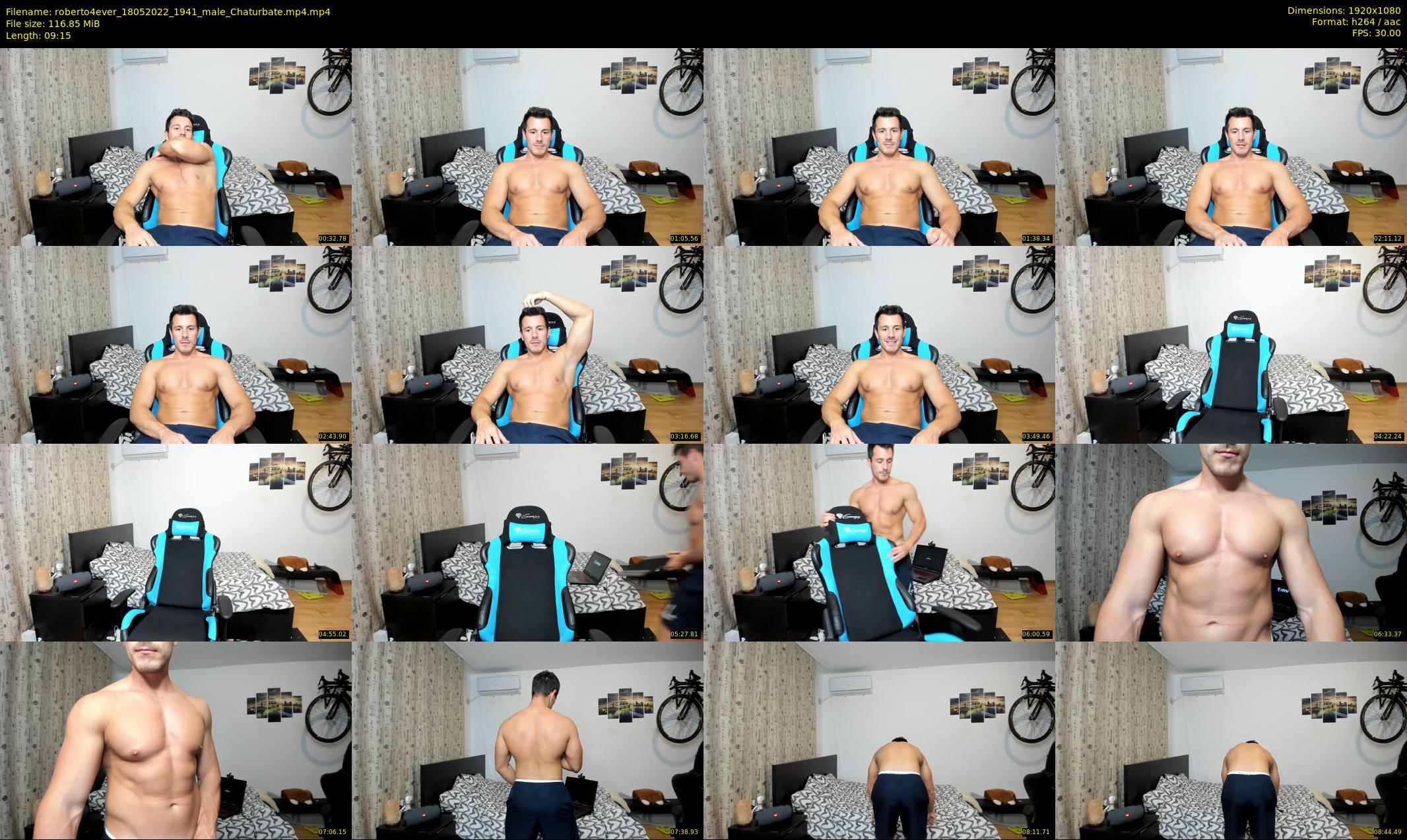 roberto4ever — 10 minute Chaturbate male cam show recording, 1080p, May 18, 2022
