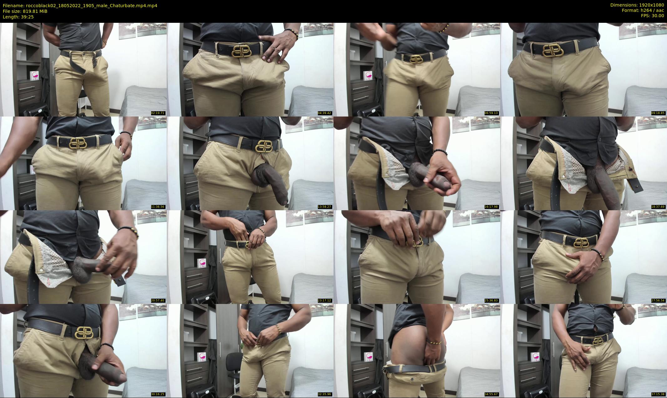 roccoblack02 — 40 minute Chaturbate male cam show recording, 1080p, May 18, 2022