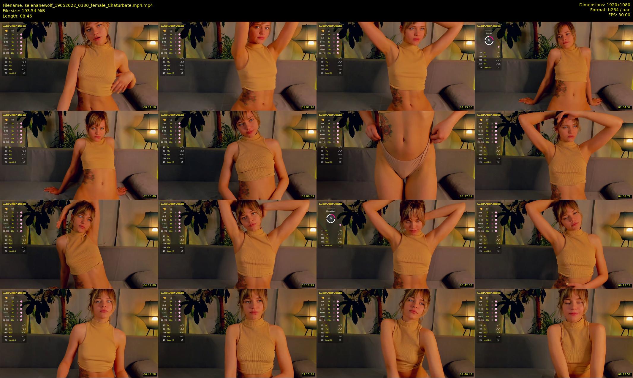 selenanewolf — 9 minute Chaturbate couple cam show recording, 1080p, May 19, 2022