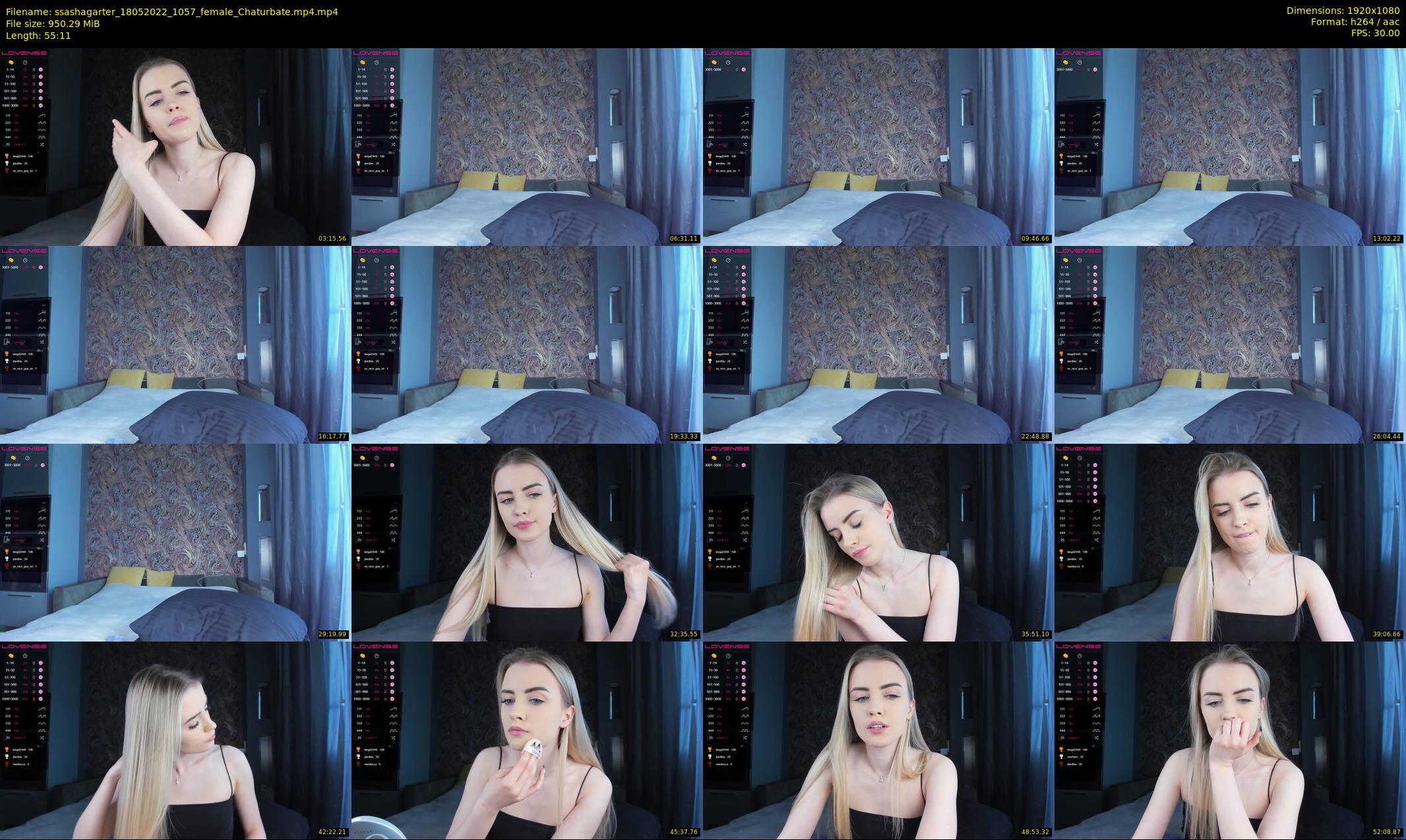 ssashagarter — 56 minute Chaturbate female cam show recording, 1080p, May 18, 2022