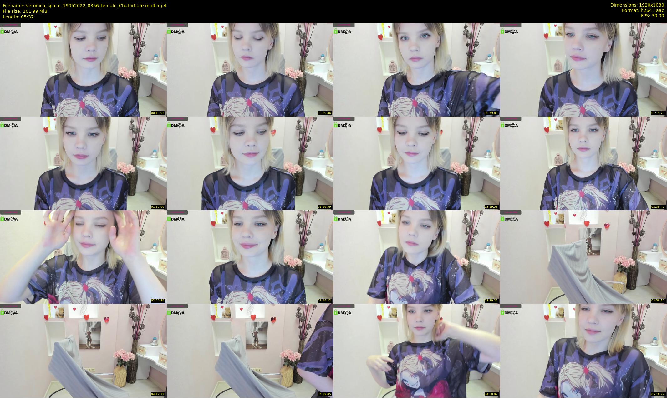 veronica_space — 6 minute Chaturbate female cam show recording, 1080p, May 19, 2022