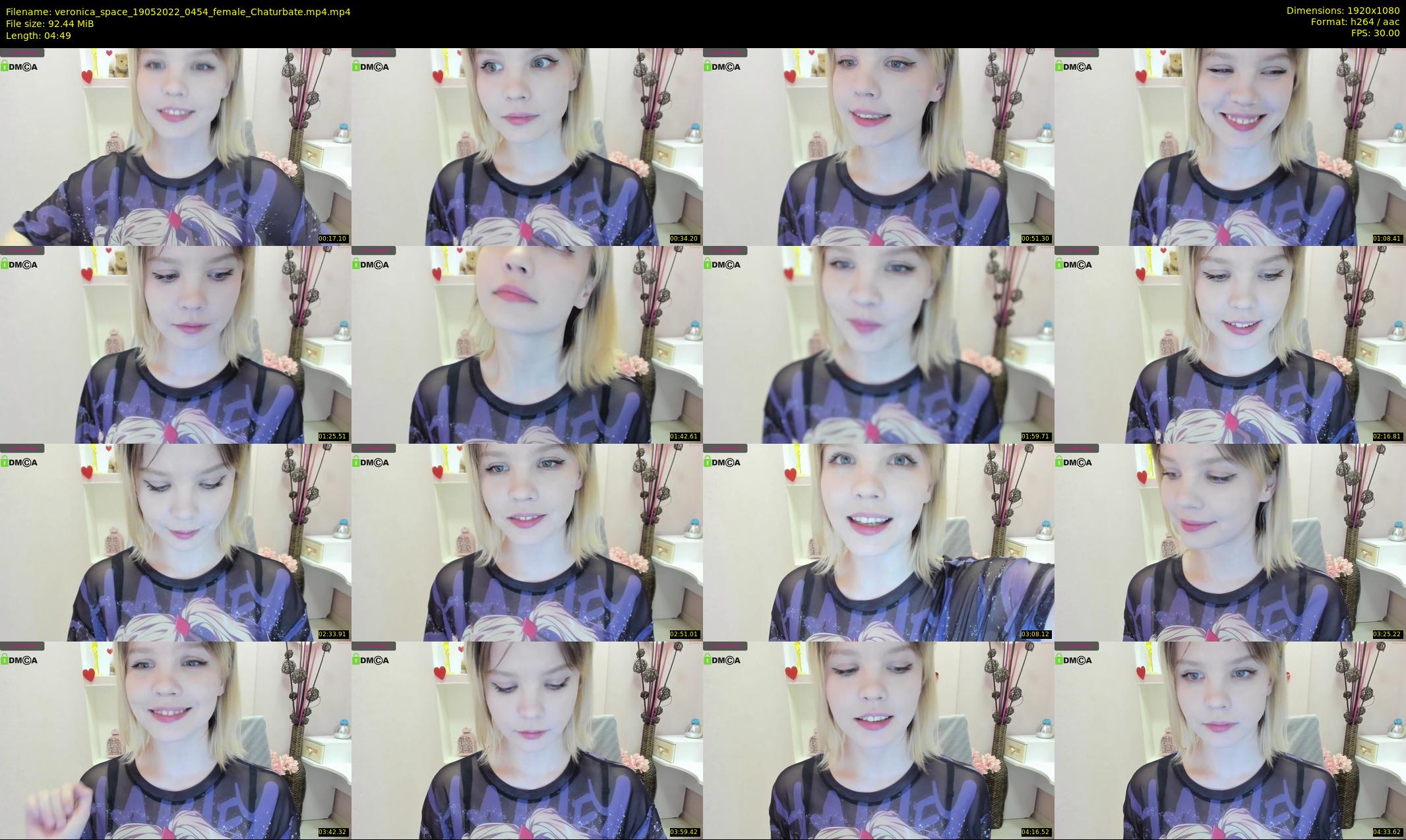 veronica_space — 5 minute Chaturbate female cam show recording, 1080p, May 19, 2022