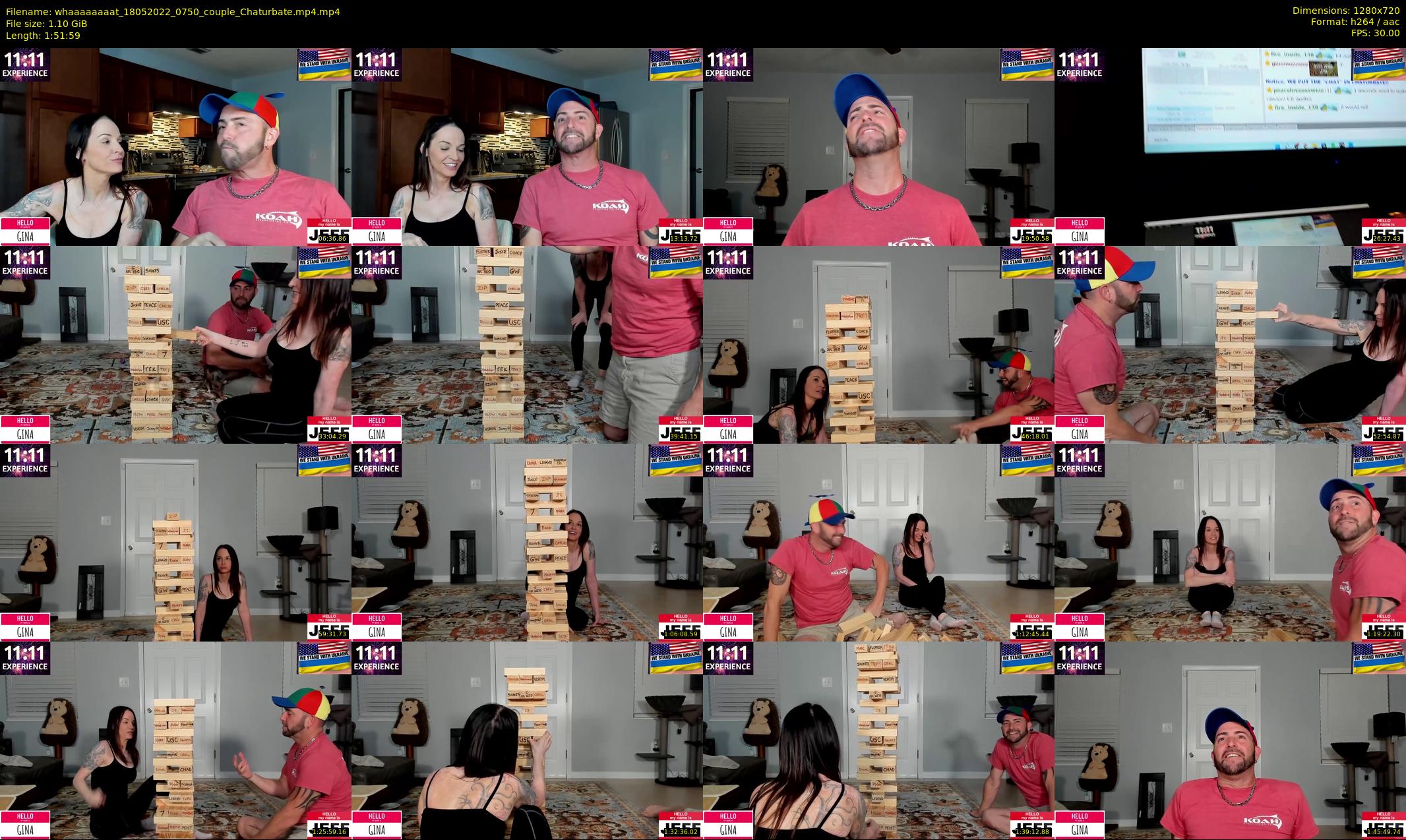 whaaaaaaaat — 112 minute Chaturbate couple cam show recording, 720p, May 18, 2022