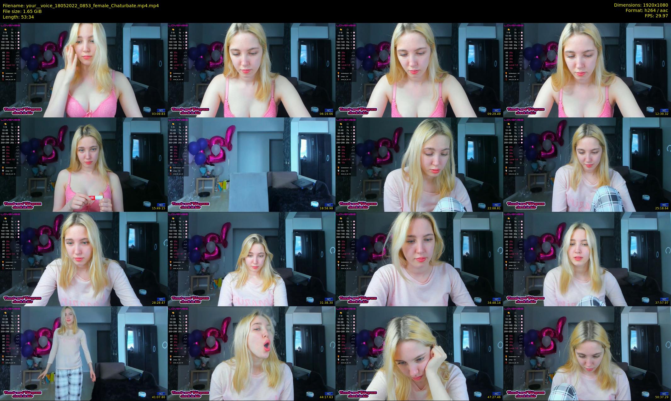 your__voice — 54 minute Chaturbate female cam show recording, 1080p, May 18, 2022
