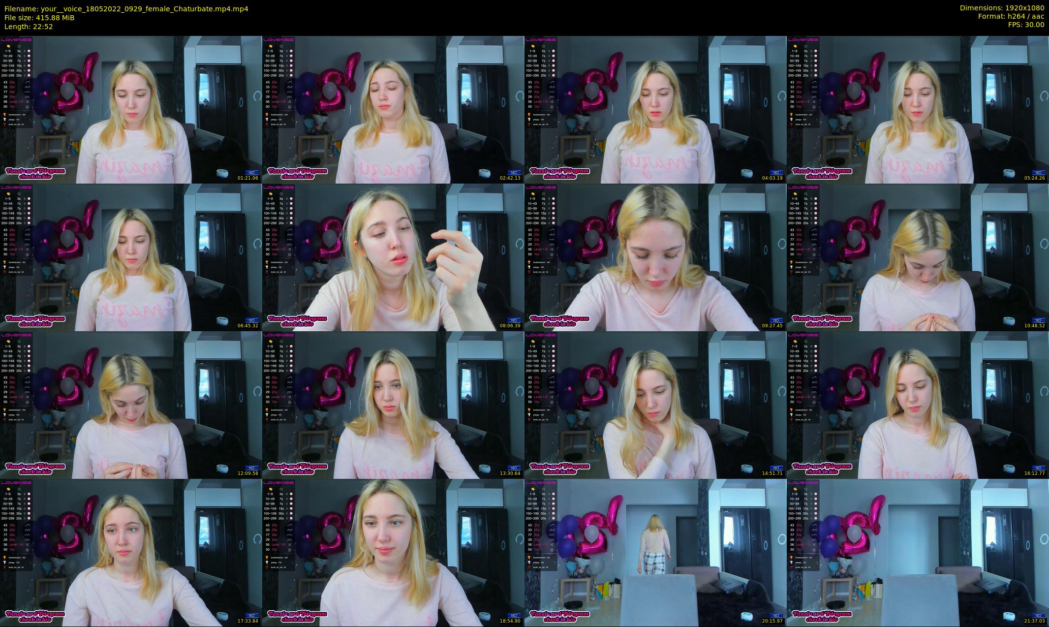 your__voice — 23 minute Chaturbate female cam show recording, 1080p, May 18, 2022