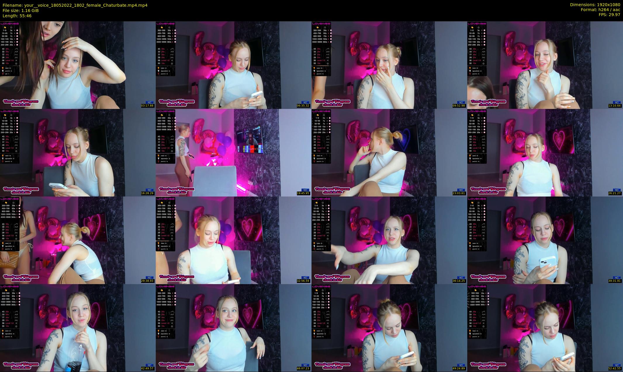 your__voice — 56 minute Chaturbate female cam show recording, 1080p, May 18, 2022
