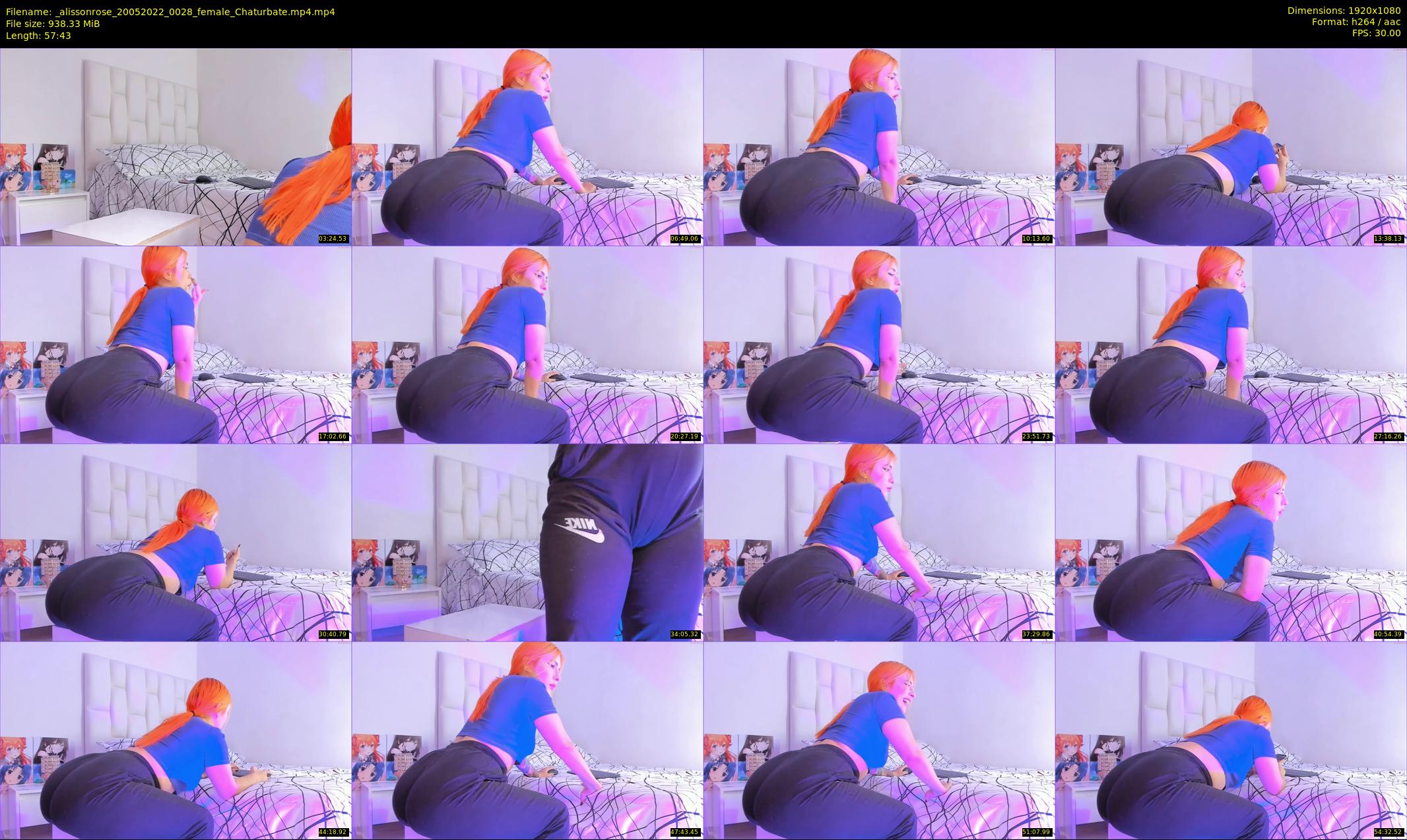 _alissonrose — 58 minute Chaturbate female cam show recording, 1080p, May 20, 2022