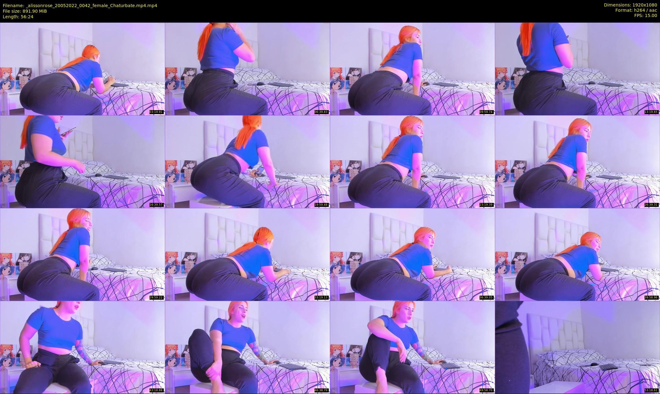 _alissonrose — 57 minute Chaturbate female cam show recording, 1080p, May 20, 2022