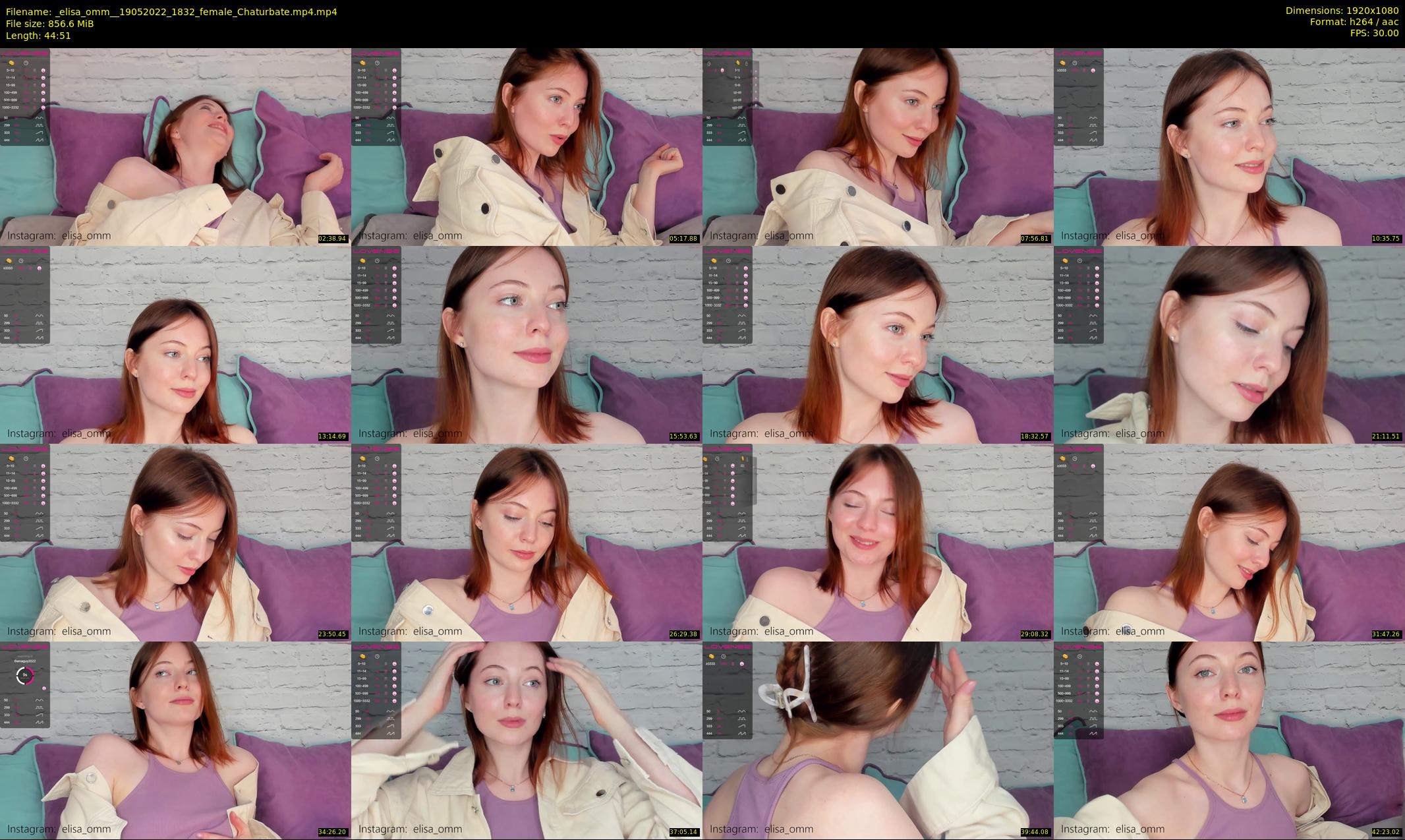 _elisa_omm_ — 45 minute Chaturbate female cam show recording, 1080p, May 19, 2022