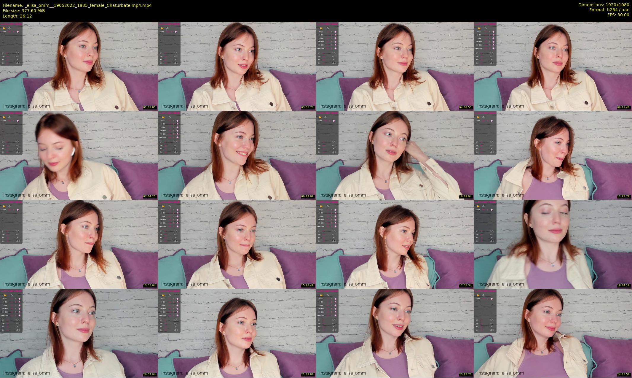 _elisa_omm_ — 27 minute Chaturbate female cam show recording, 1080p, May 19, 2022