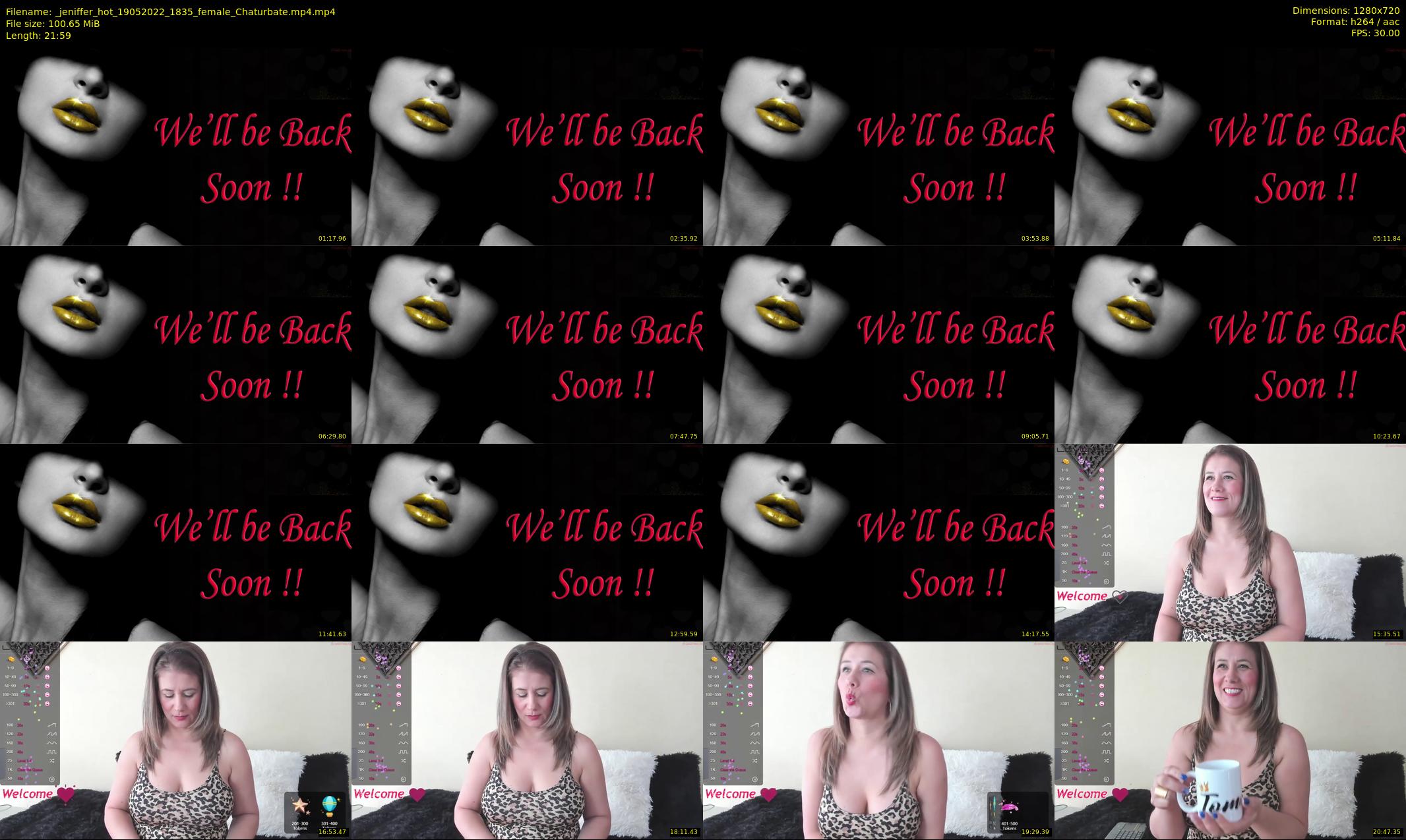 _jeniffer_hot — 22 minute Chaturbate female cam show recording, 720p, May 19, 2022
