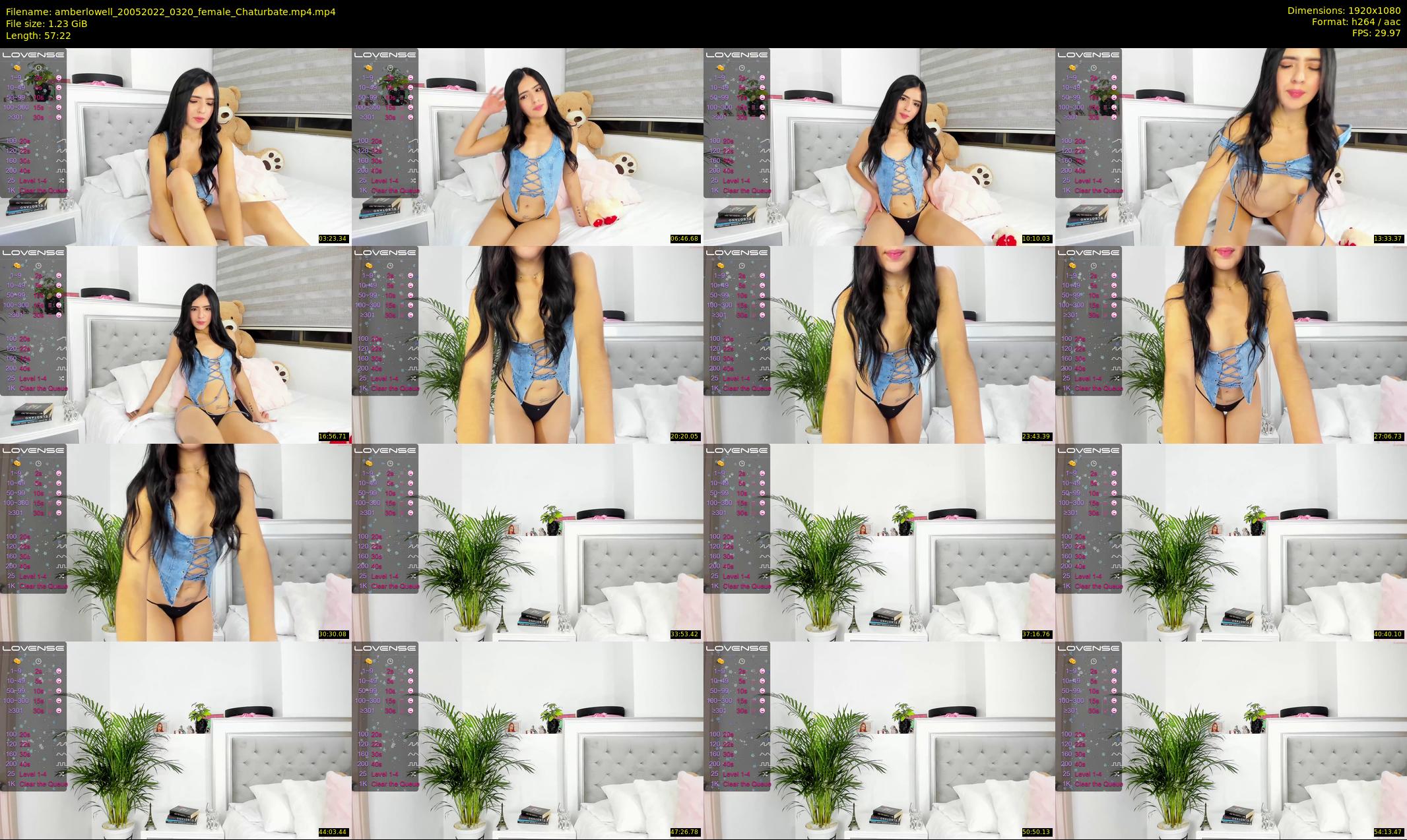 amberlowell — 58 minute Chaturbate female cam show recording, 1080p, May 20, 2022