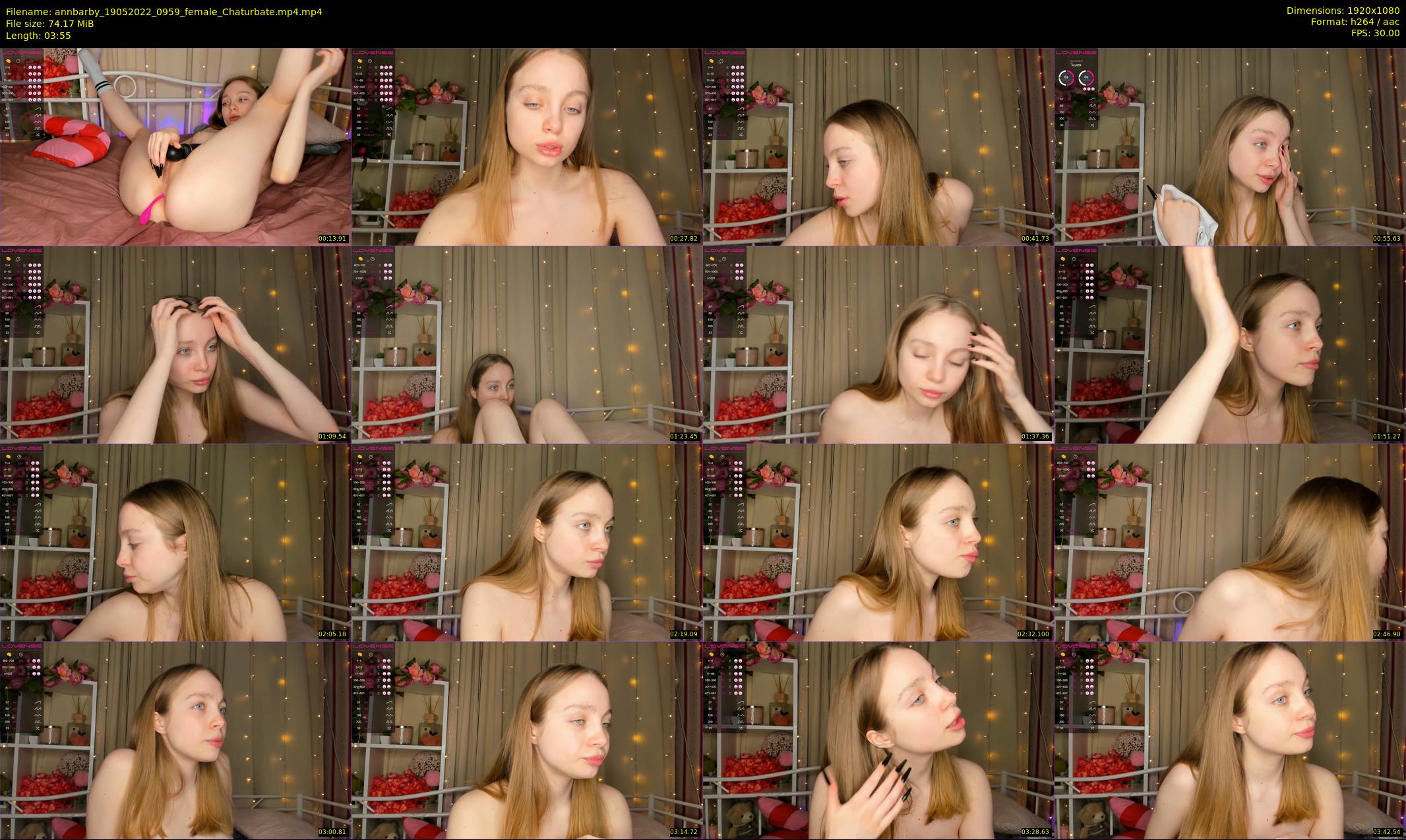 annbarby — 4 minute Chaturbate female cam show recording, 1080p, May 19, 2022