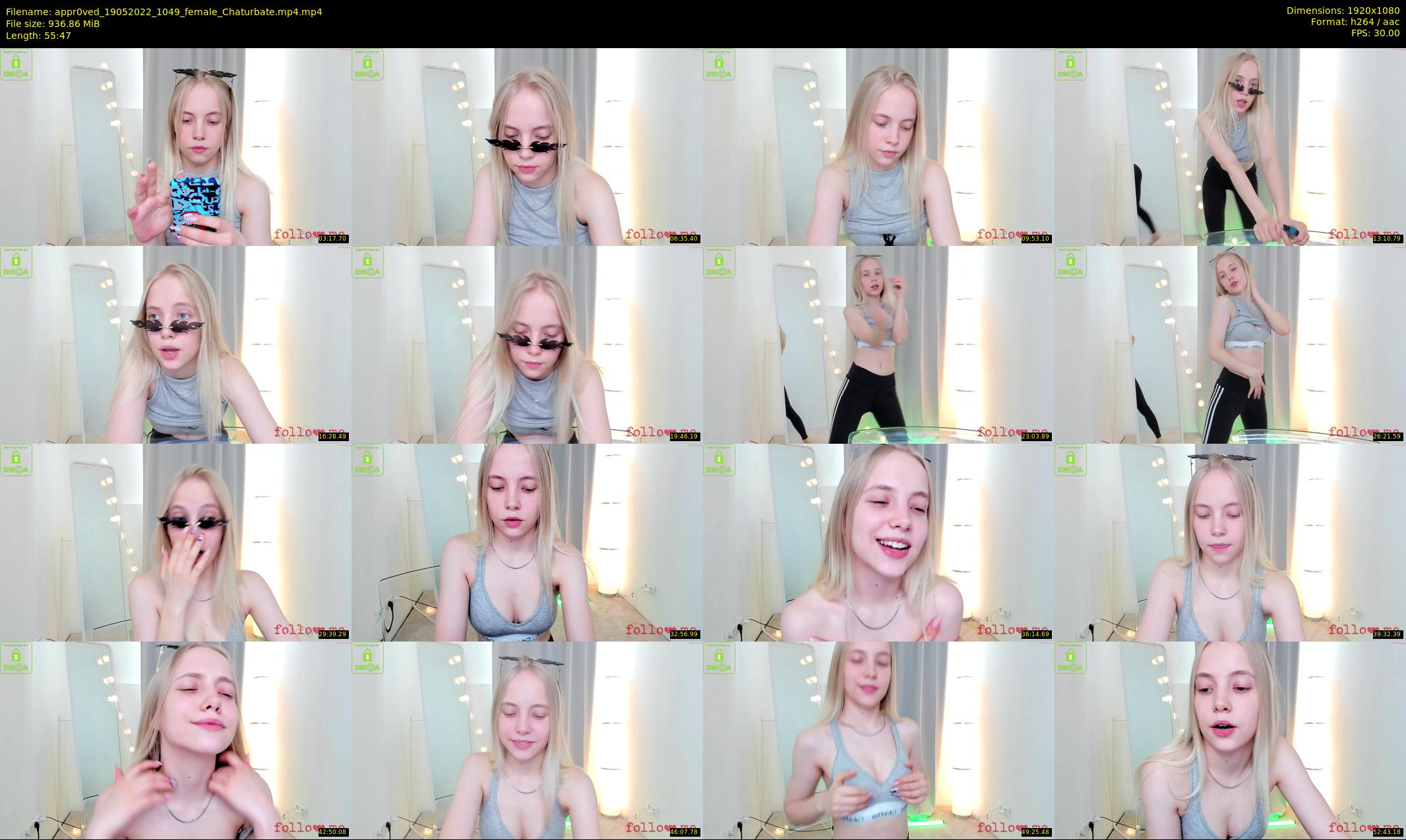 appr0ved — 56 minute Chaturbate female cam show recording, 1080p, May 19, 2022