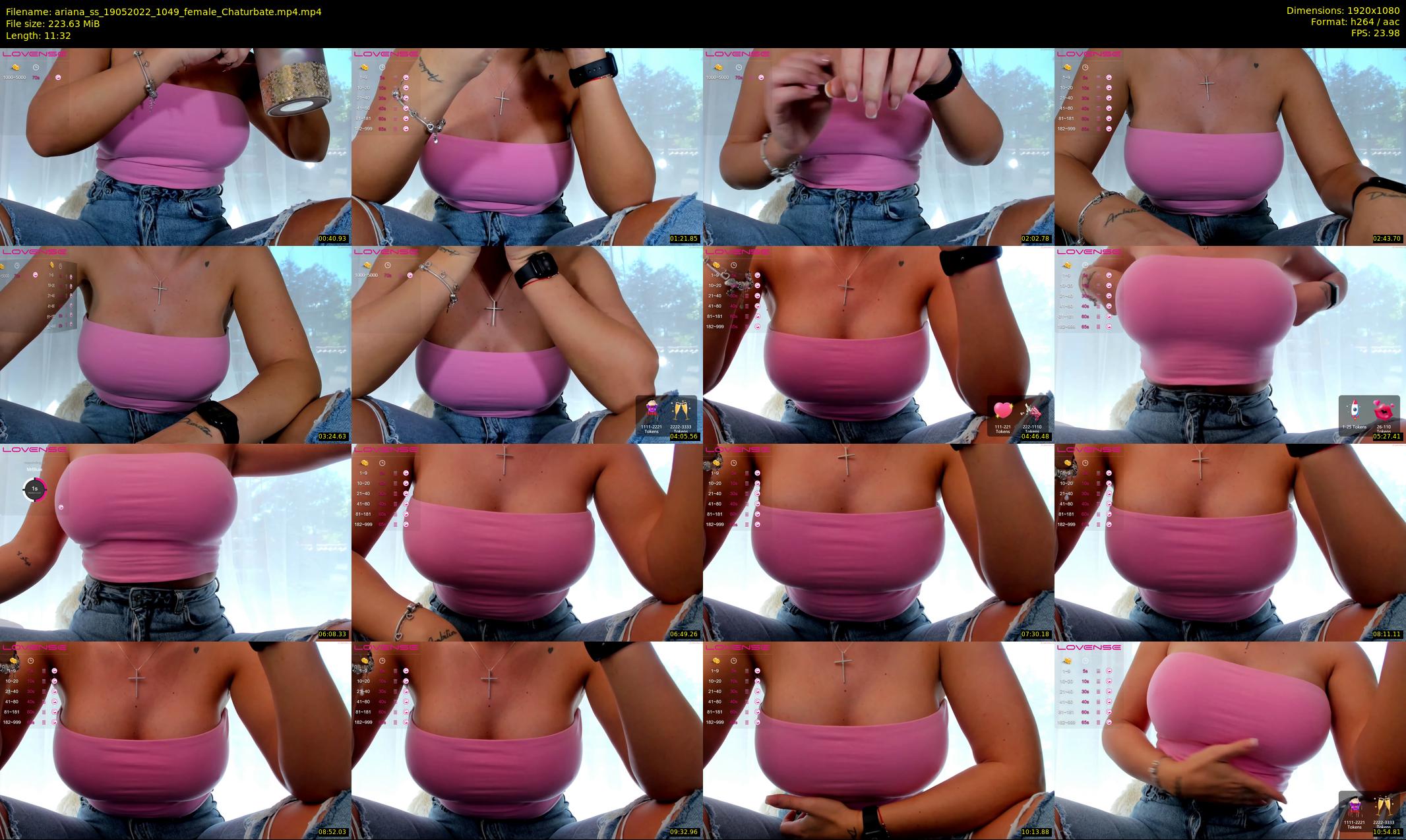 ariana_ss — 12 minute Chaturbate female cam show recording, 1080p, May 19, 2022