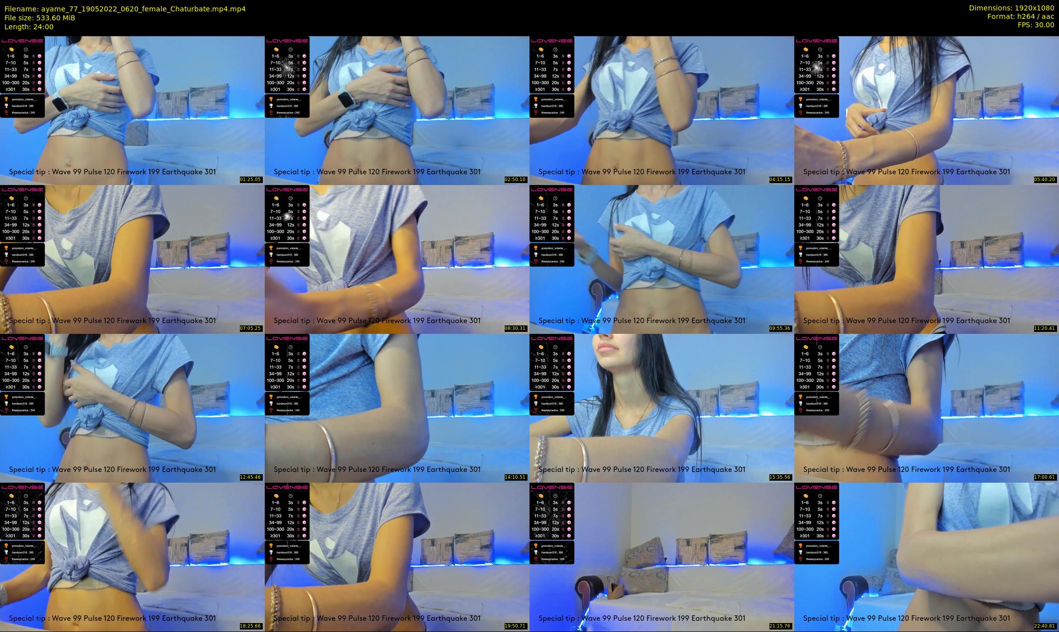ayame_77 — 24 minute Chaturbate female cam show recording, 1080p, May 19, 2022
