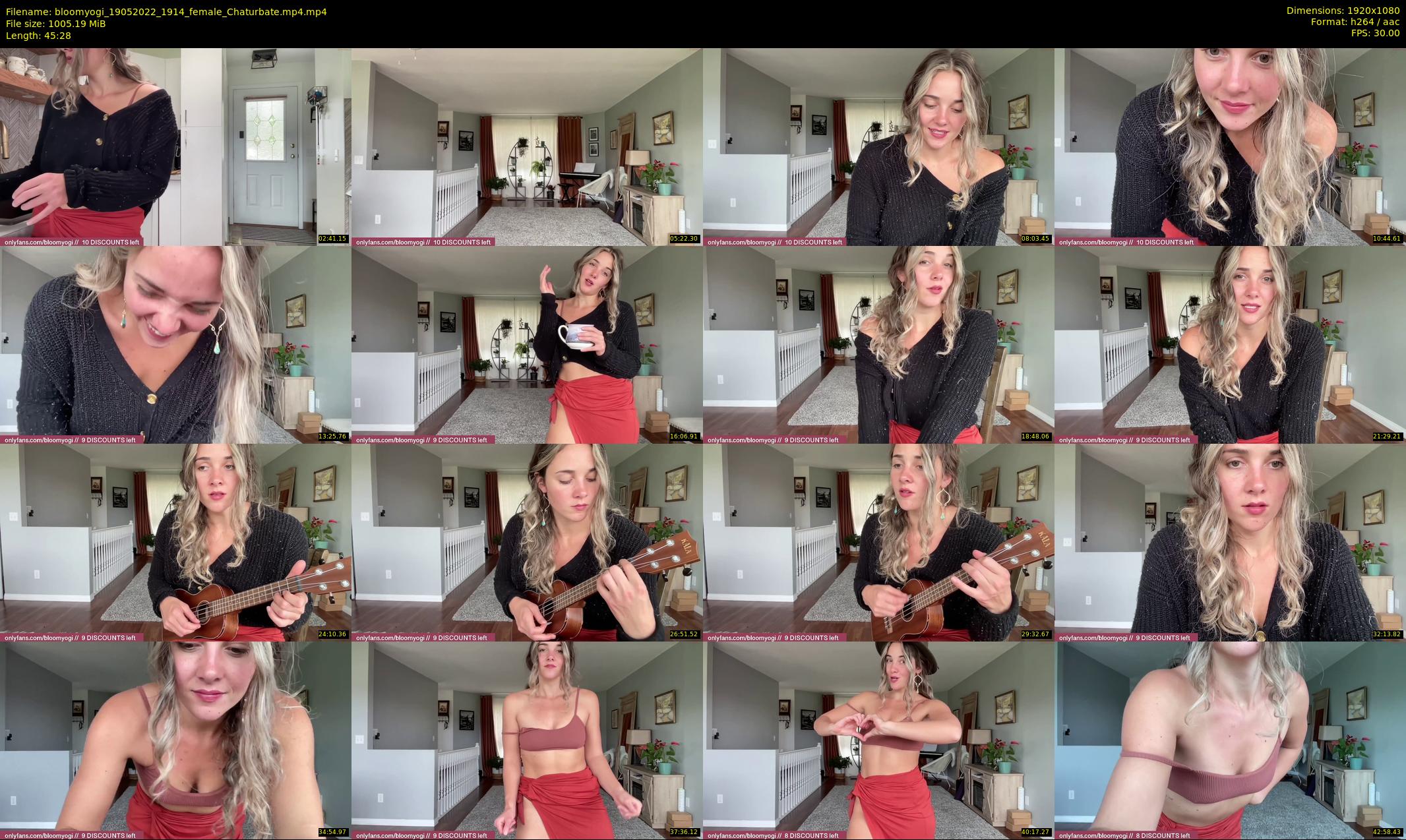 bloomyogi — 46 minute Chaturbate female cam show recording, 1080p, May 19, 2022