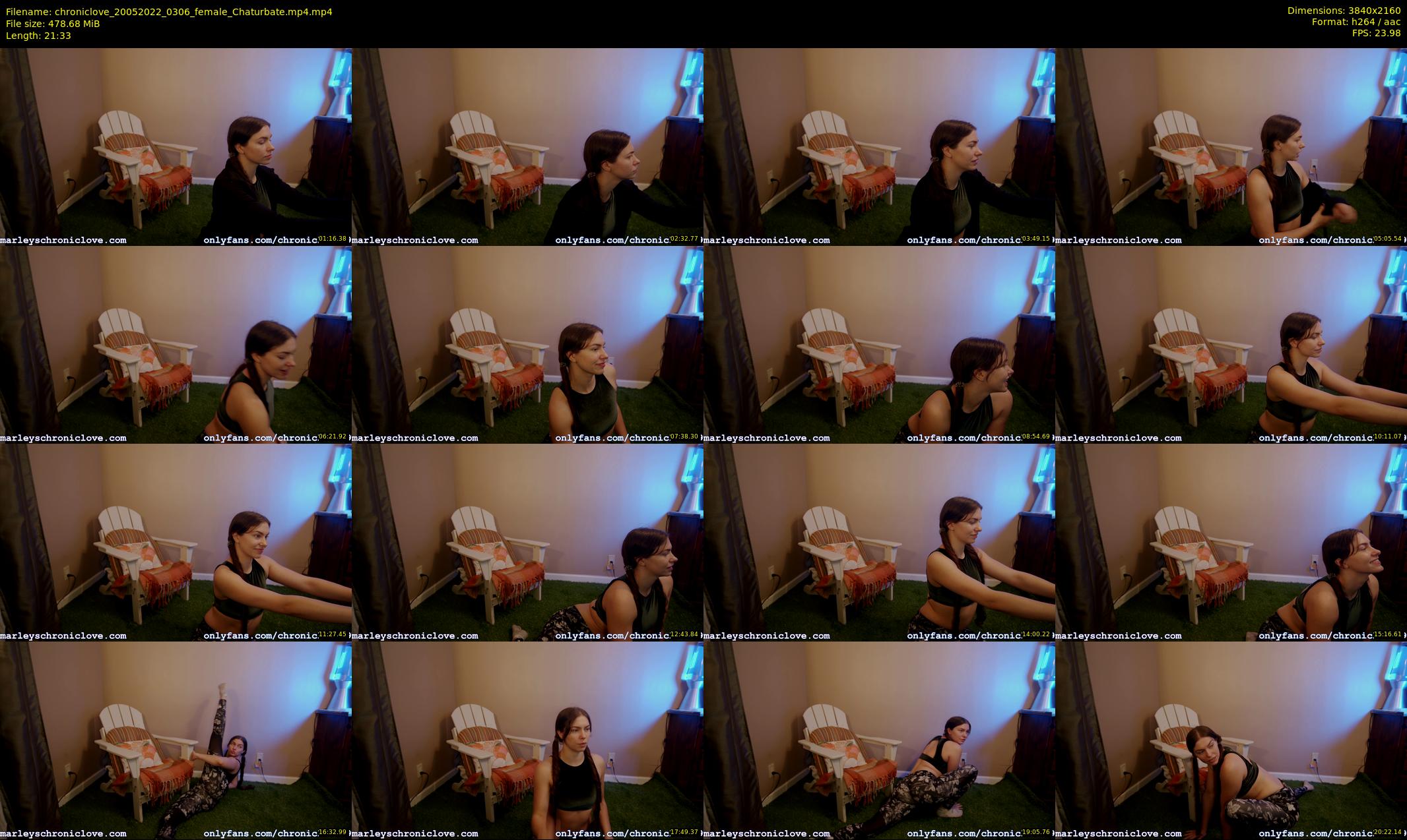 chroniclove — 22 minute Chaturbate female cam show recording, 4K, May 20, 2022