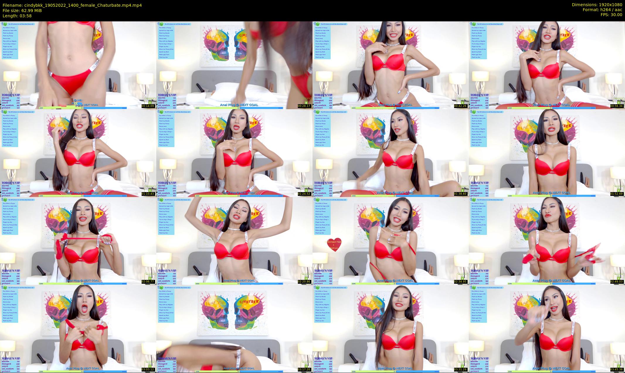 cindybkk — 4 minute Chaturbate female cam show recording, 1080p, May 19, 2022