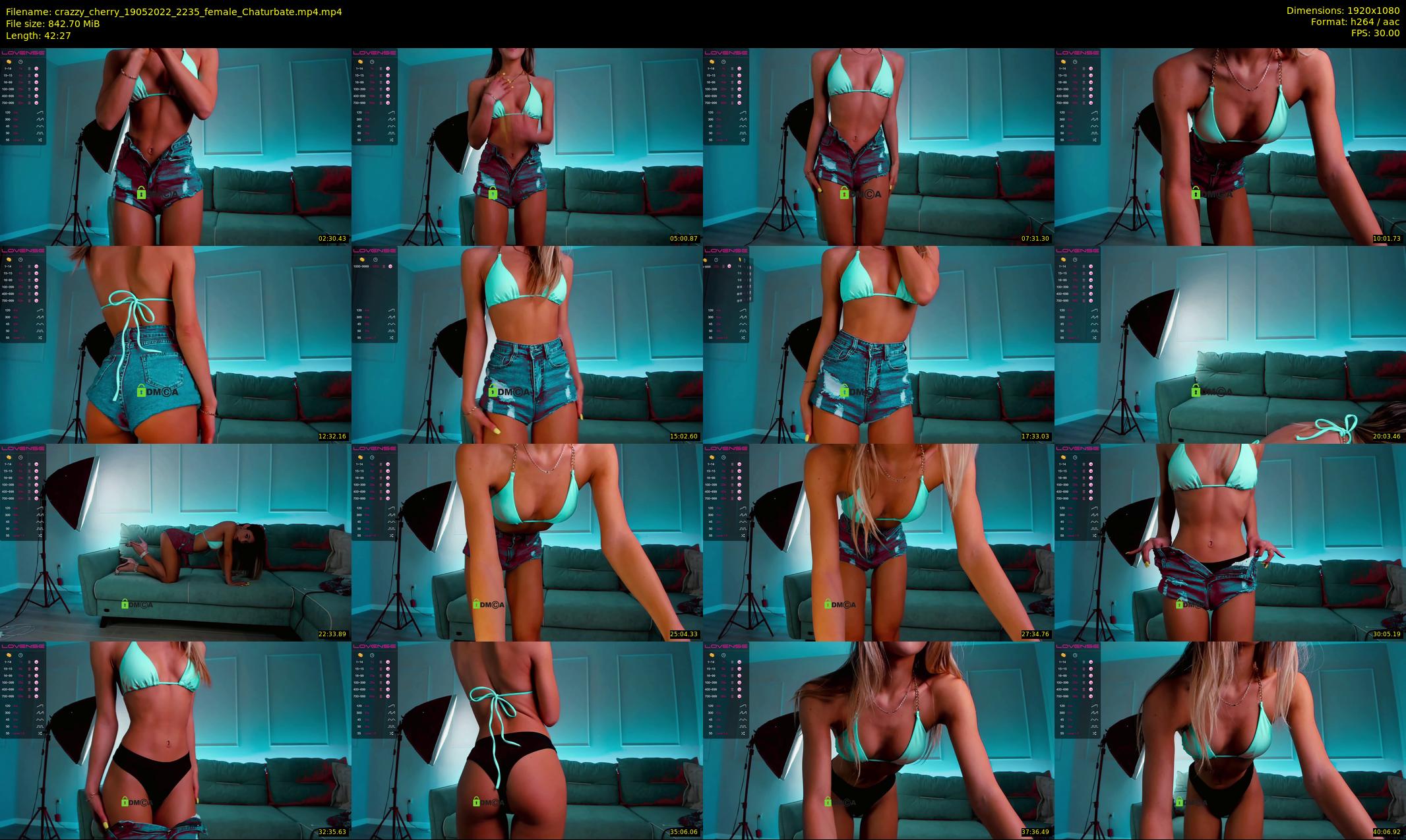 crazzy_cherry — 43 minute Chaturbate female cam show recording, 1080p, May 19, 2022