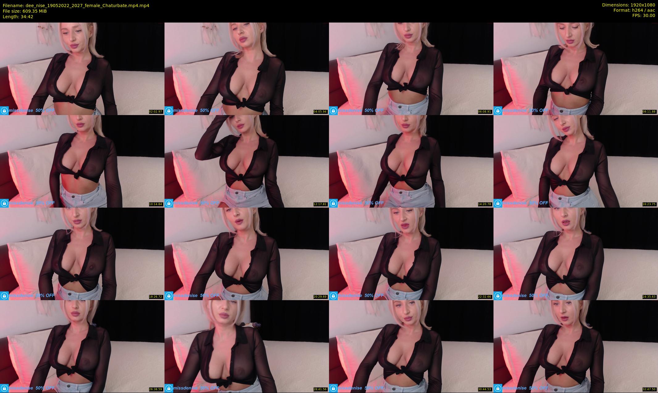 dee_nise — 35 minute Chaturbate female cam show recording, 1080p, May 19, 2022