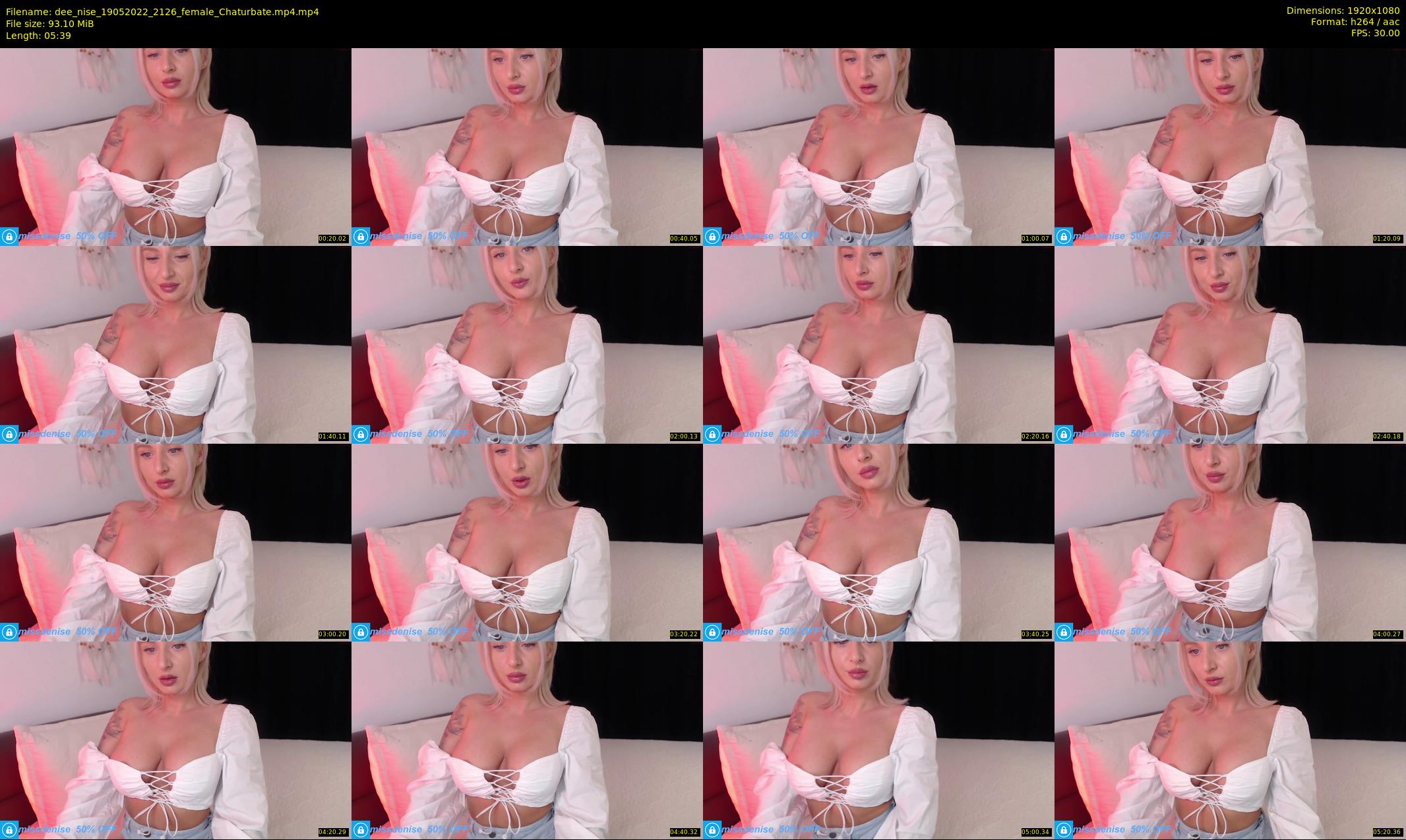 dee_nise — 6 minute Chaturbate female cam show recording, 1080p, May 19, 2022