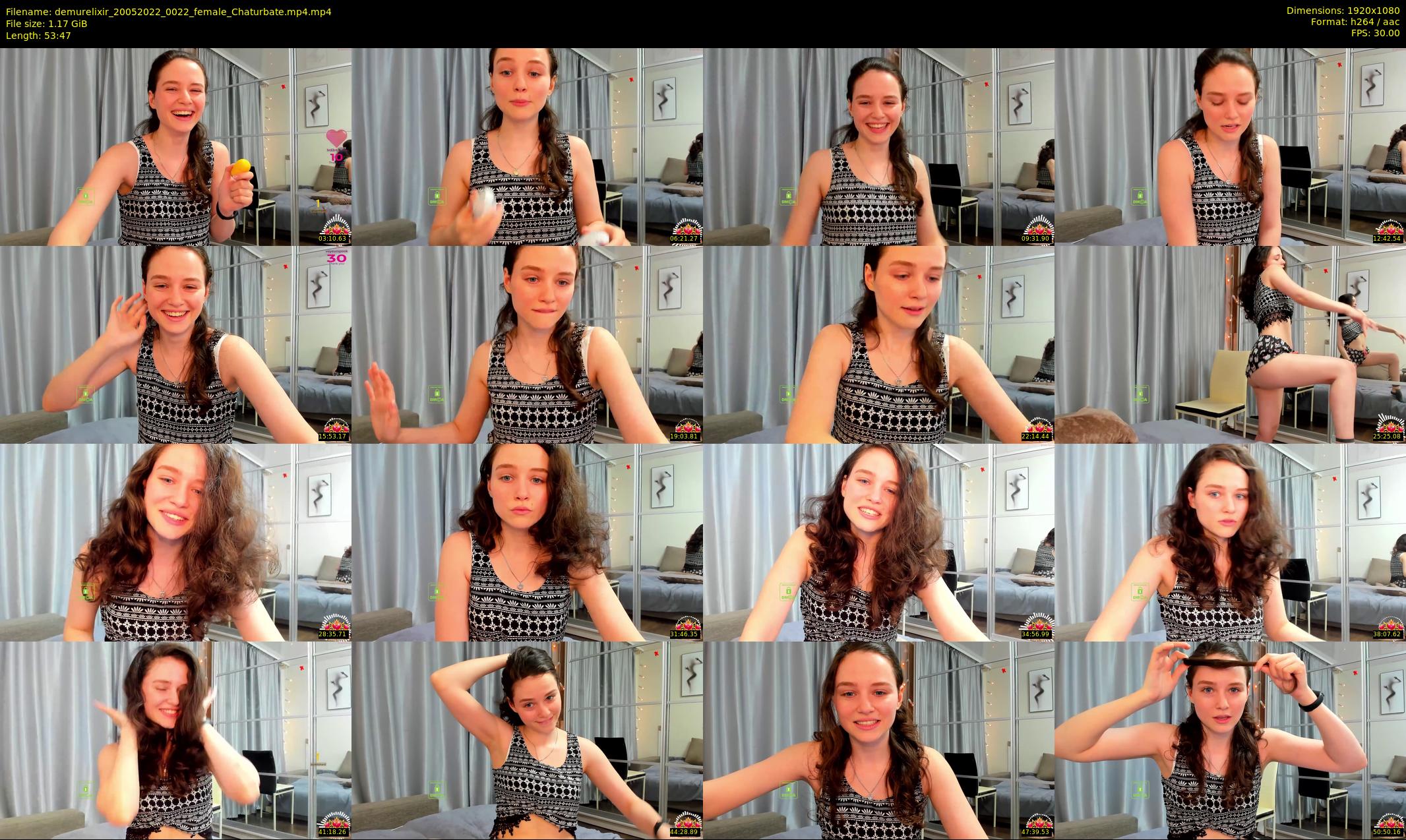 demurelixir — 54 minute Chaturbate female cam show recording, 1080p, May 20, 2022