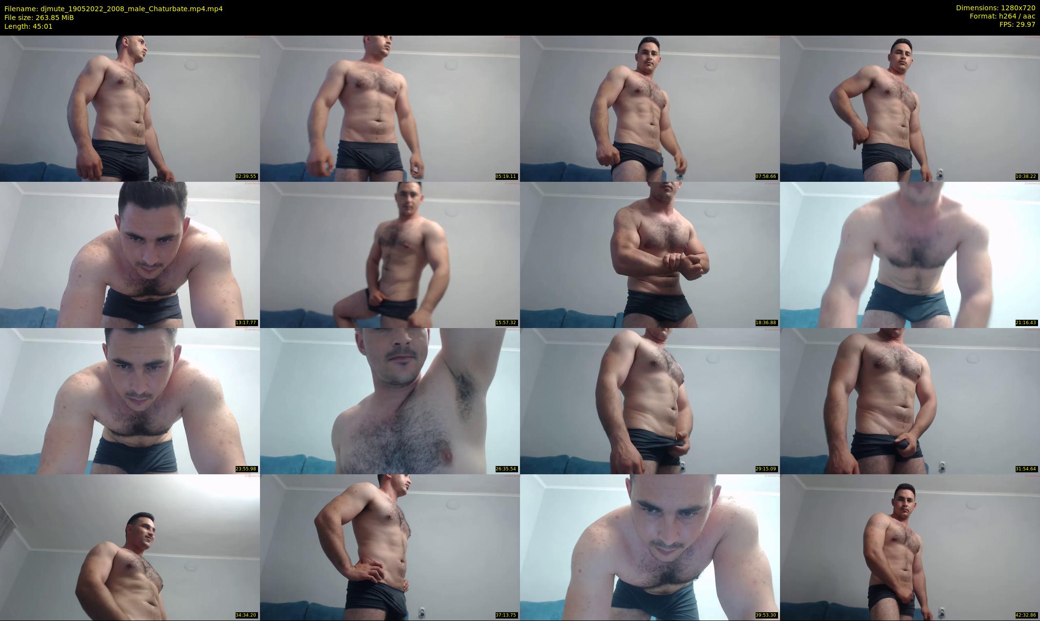 djmute — 46 minute Chaturbate male cam show recording, 720p, May 19, 2022