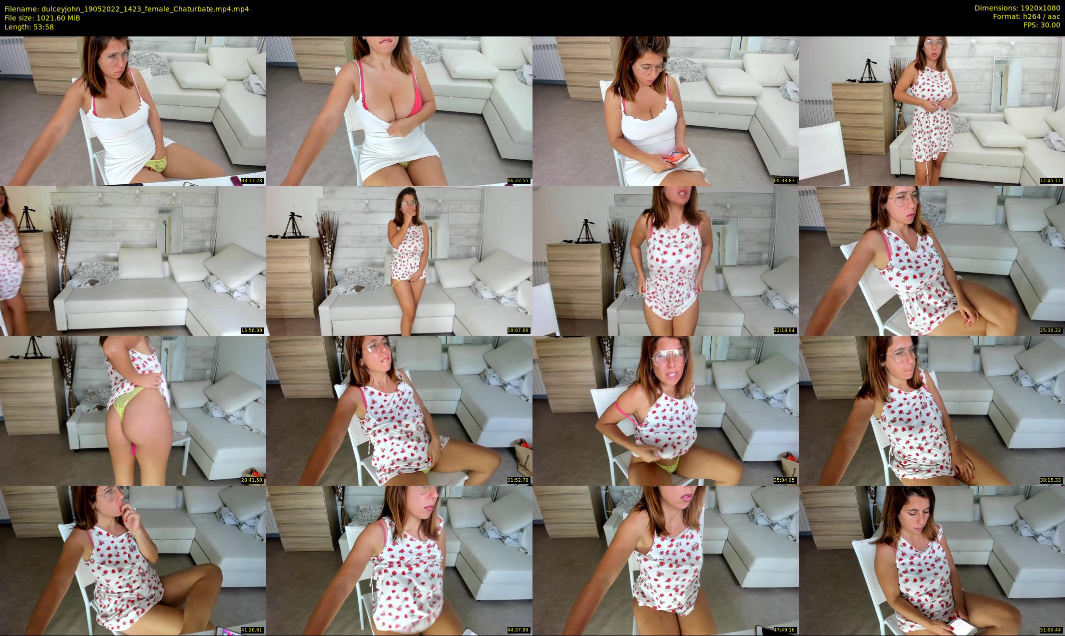dulceyjohn — 54 minute Chaturbate female cam show recording, 1080p, May 19, 2022