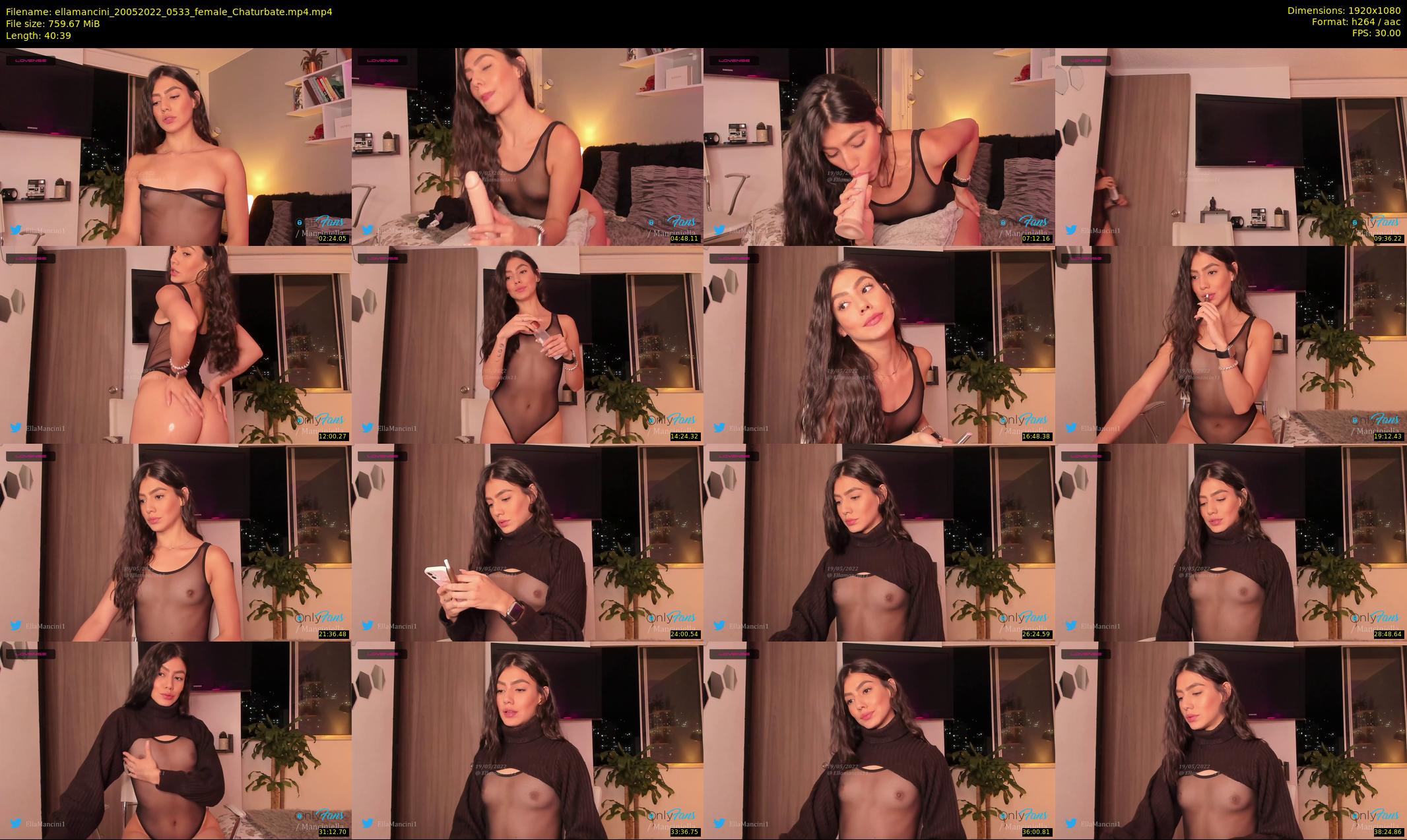 ellamancini — 41 minute Chaturbate female cam show recording, 1080p, May 20, 2022