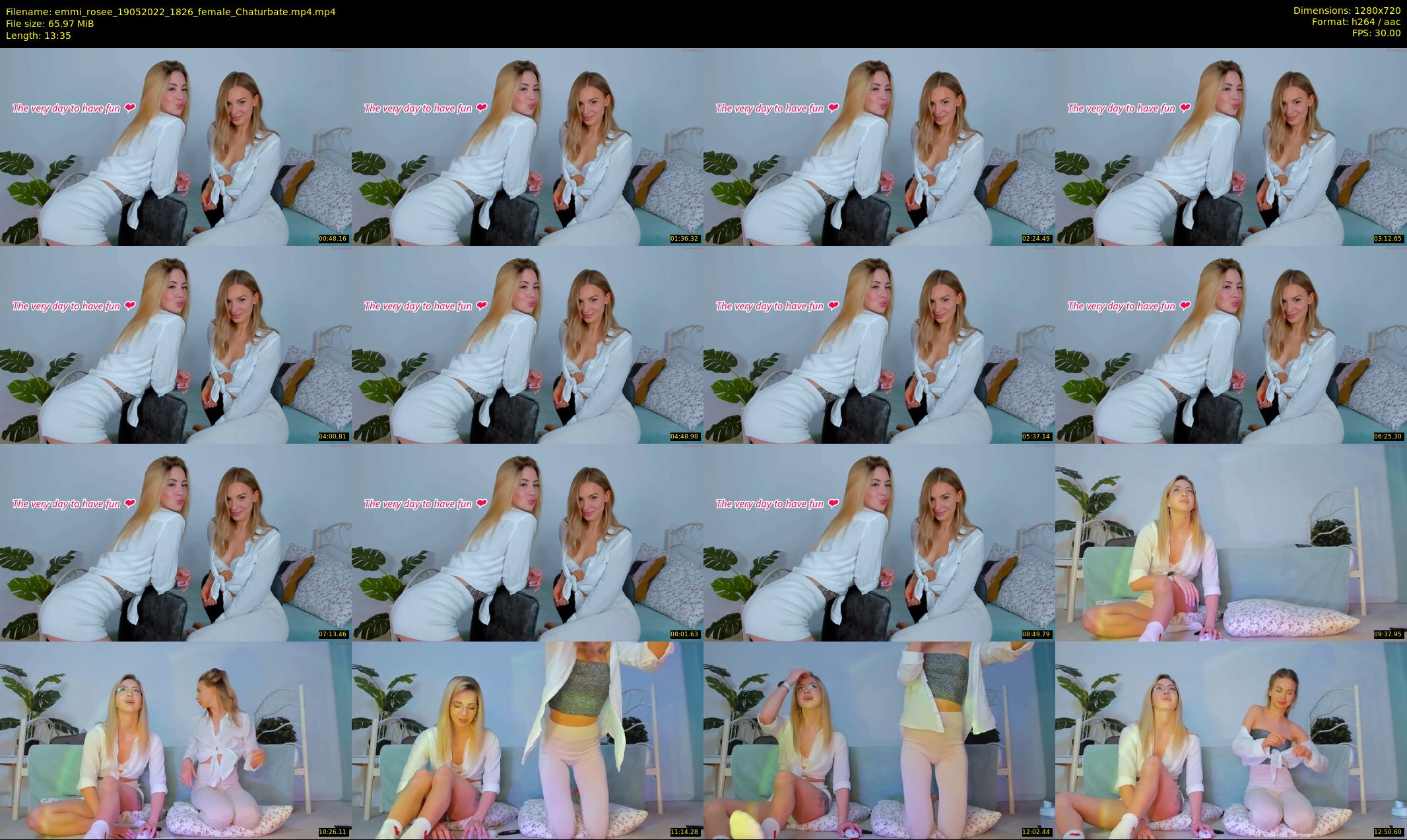 emmi_rosee — 14 minute Chaturbate female cam show recording, 720p, May 19, 2022