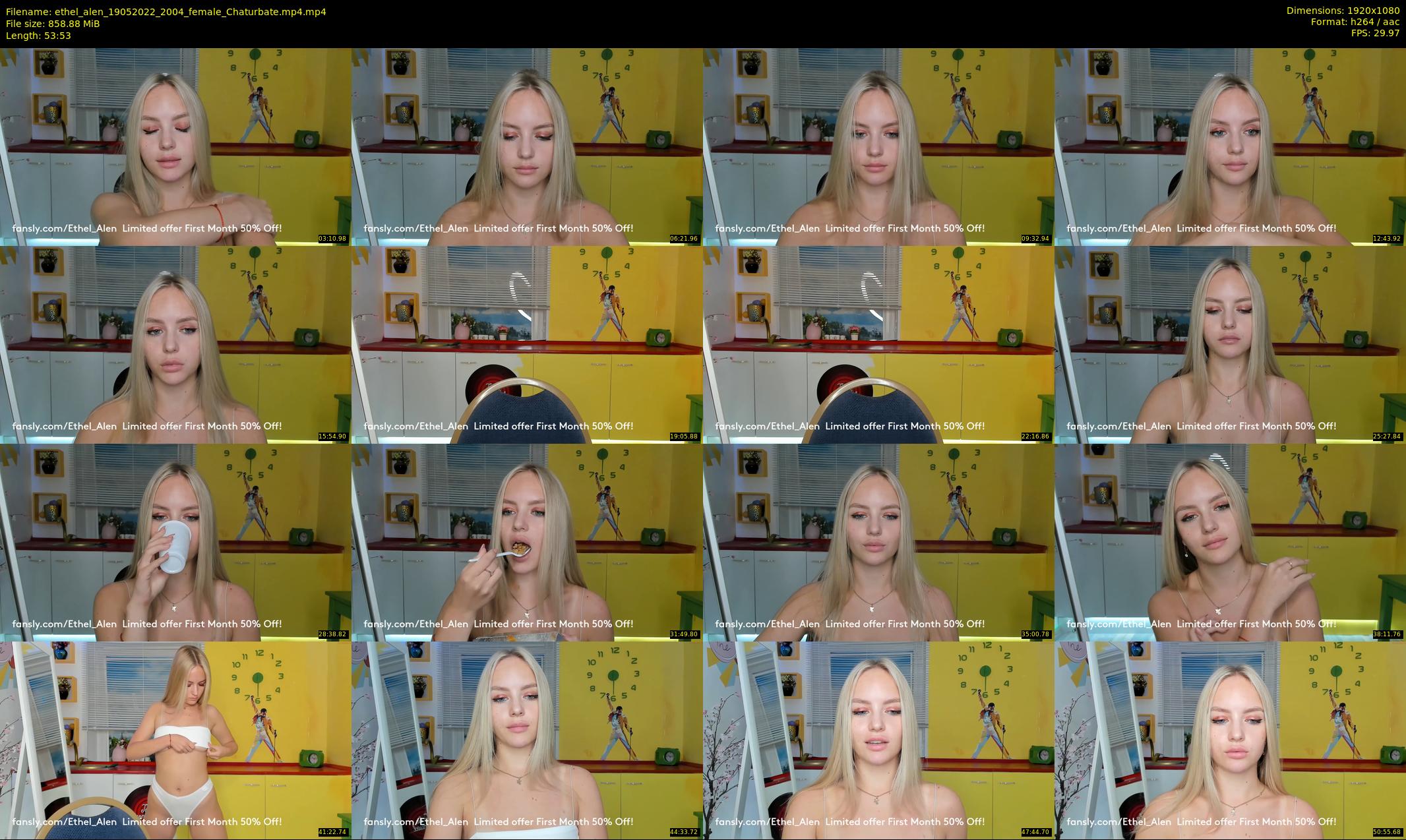 ethel_alen — 54 minute Chaturbate female cam show recording, 1080p, May 19, 2022